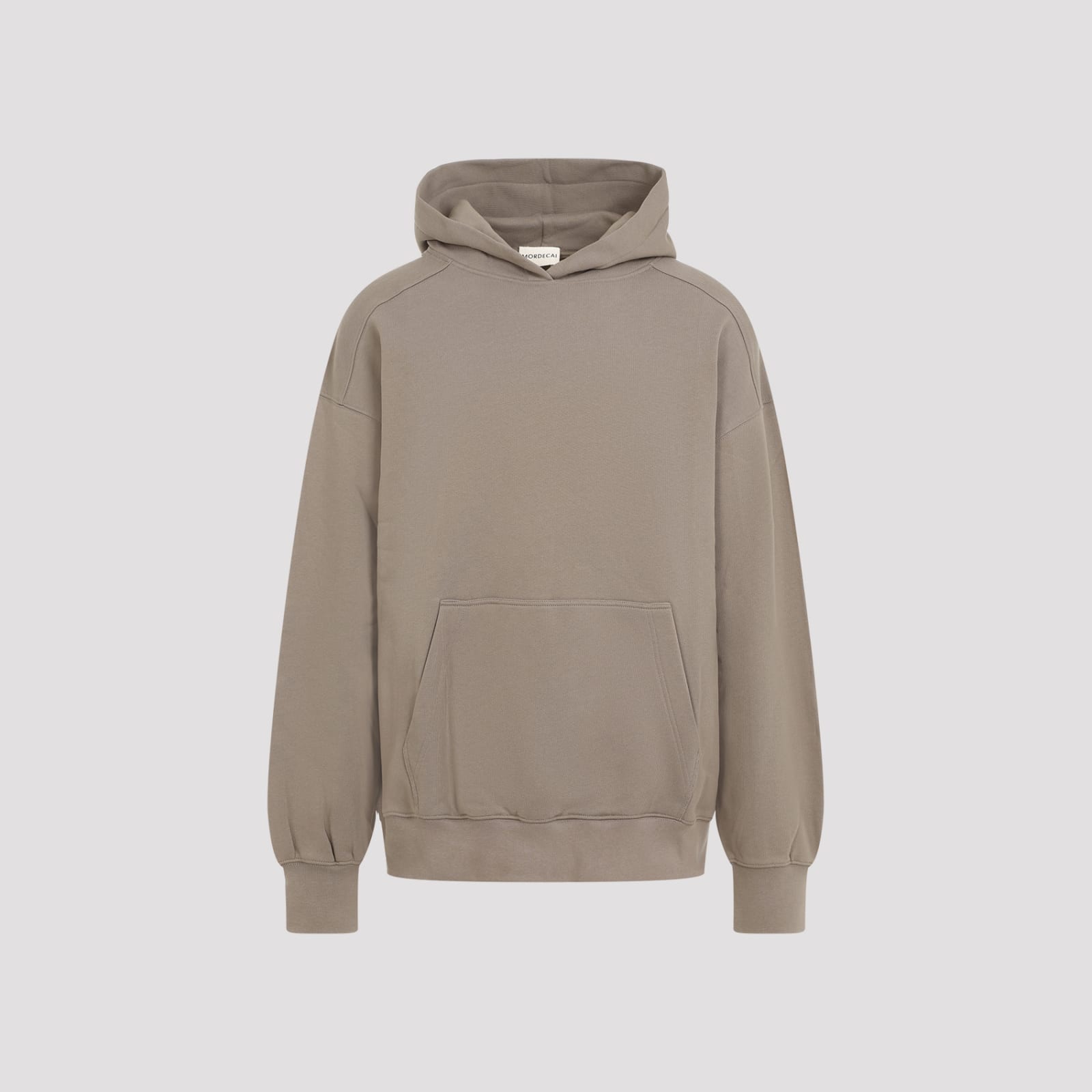 Shop Mordecai Fleece Hooded Sweatshirt In Mud