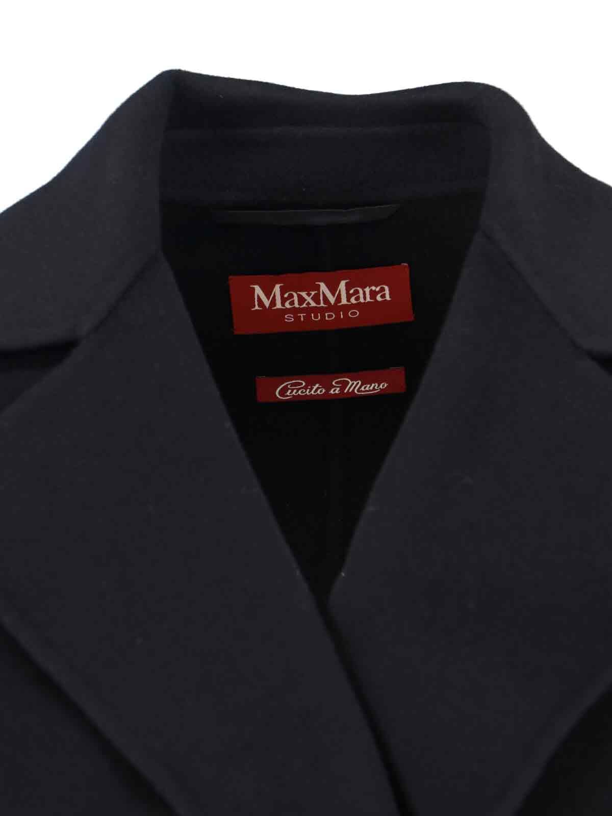Max Mara Cles Coat In Black