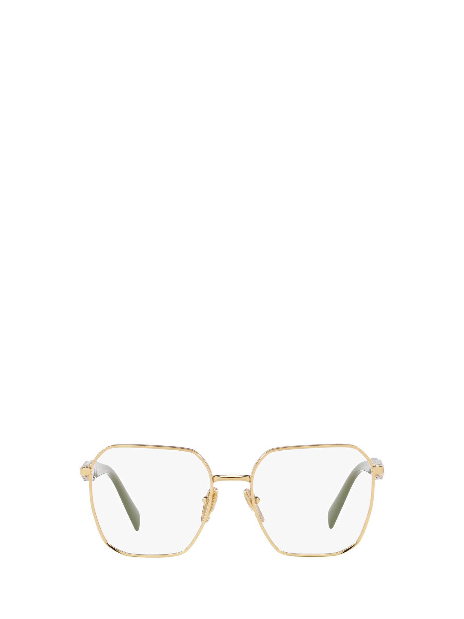 Prada Pr 56zv Gold Glasses
