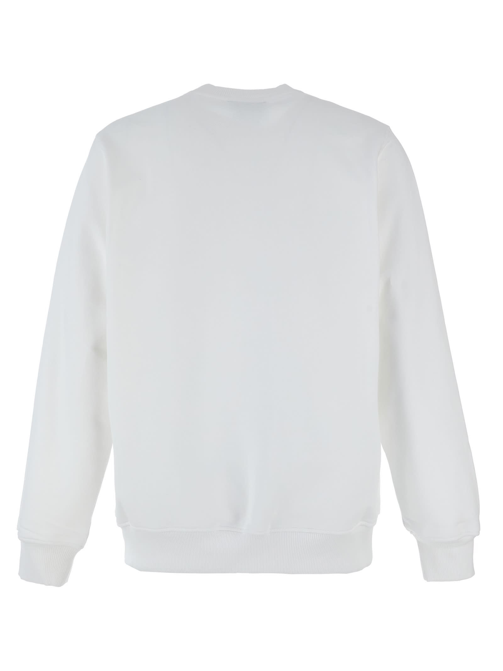 Shop Casablanca Stacked Logo Sweatshirt In White