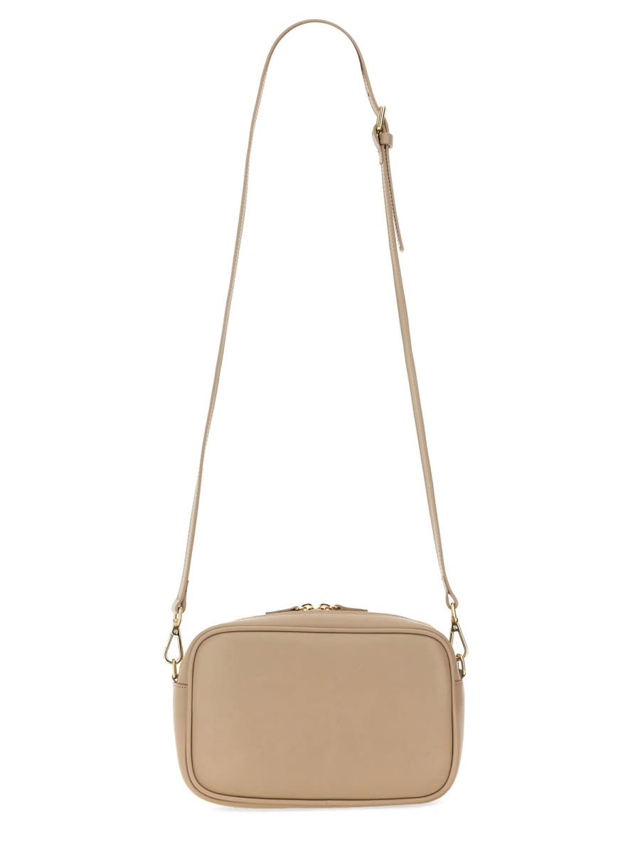 Shop Kiton Shoulder Bag With Logo In Dove