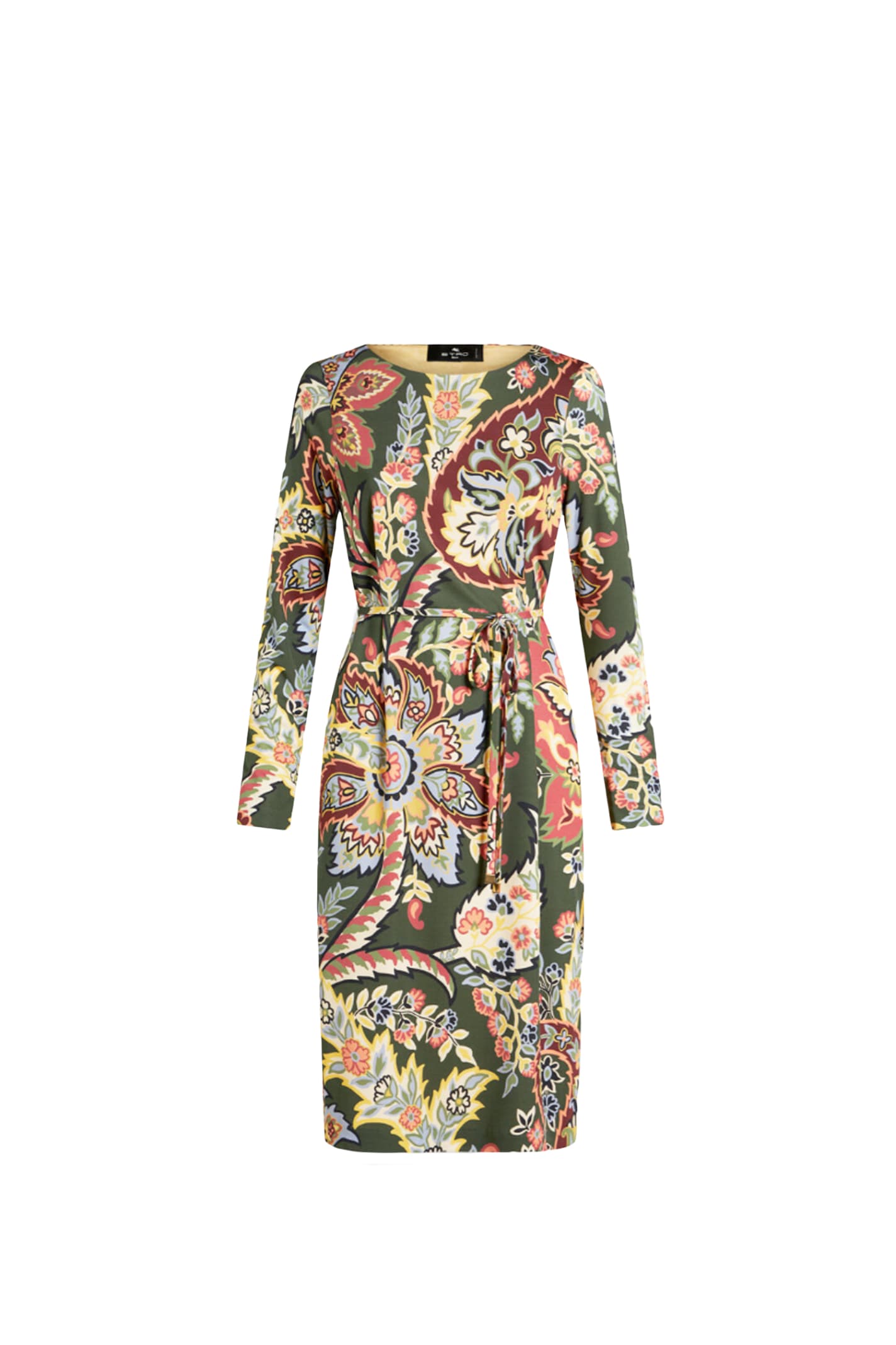 Shop Etro Dress In Green