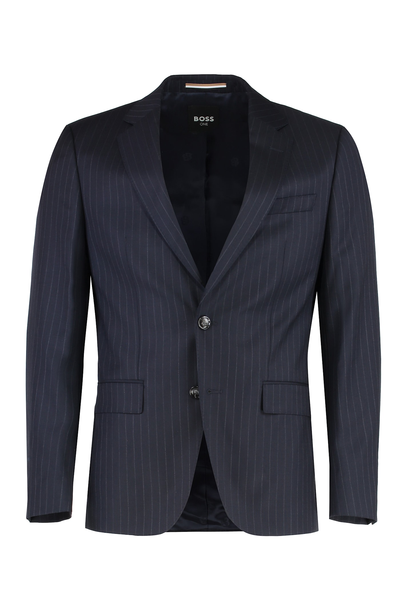 Hugo Boss Boss Virgin Wool Two-pieces Suit In Blue