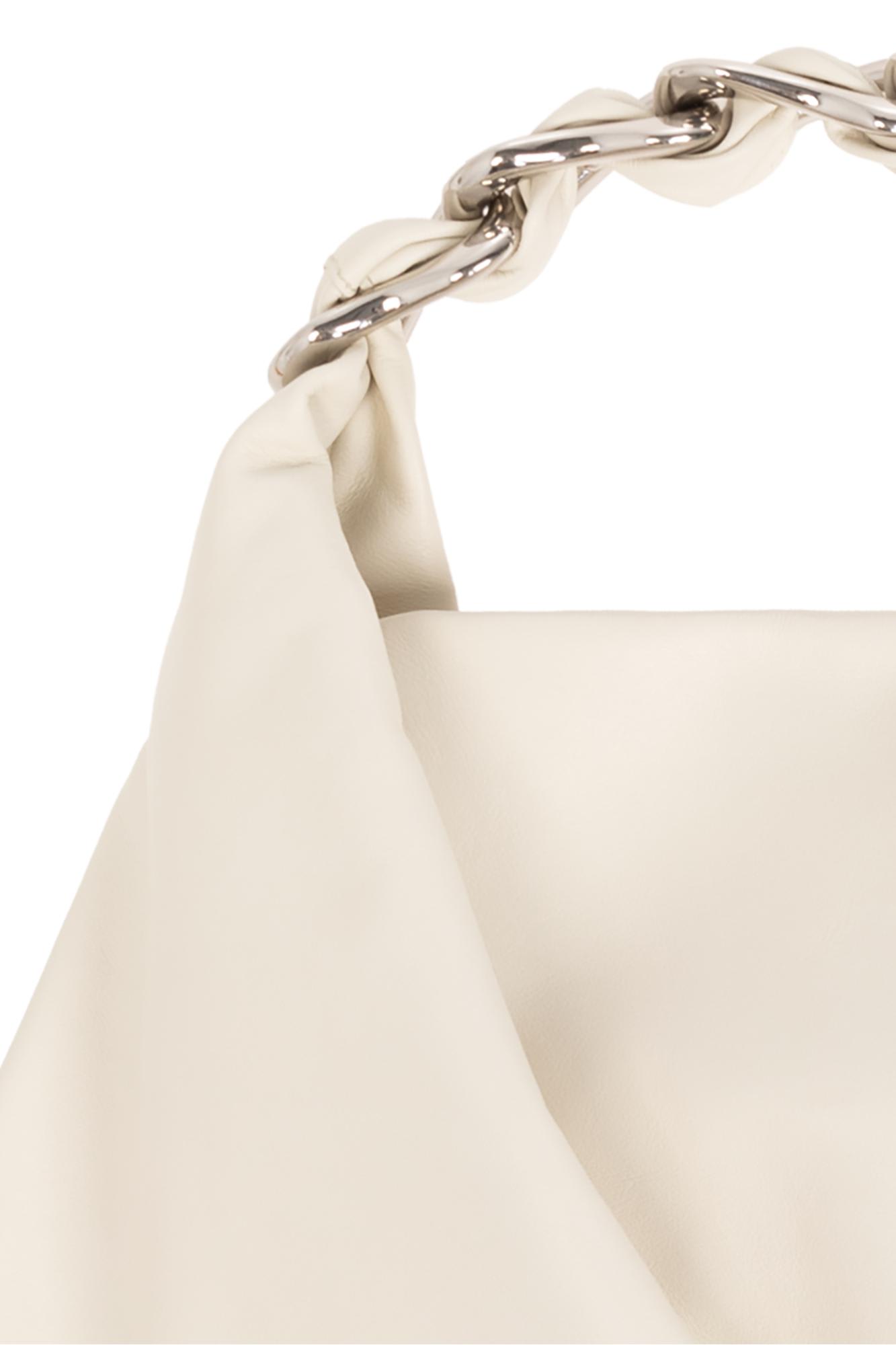 Shop Burberry Swan Medium Shoulder Bag In Almond