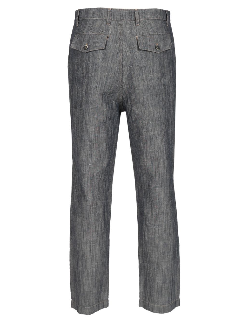 Shop Barena Venezia Lamar Piado Trousers In Blue