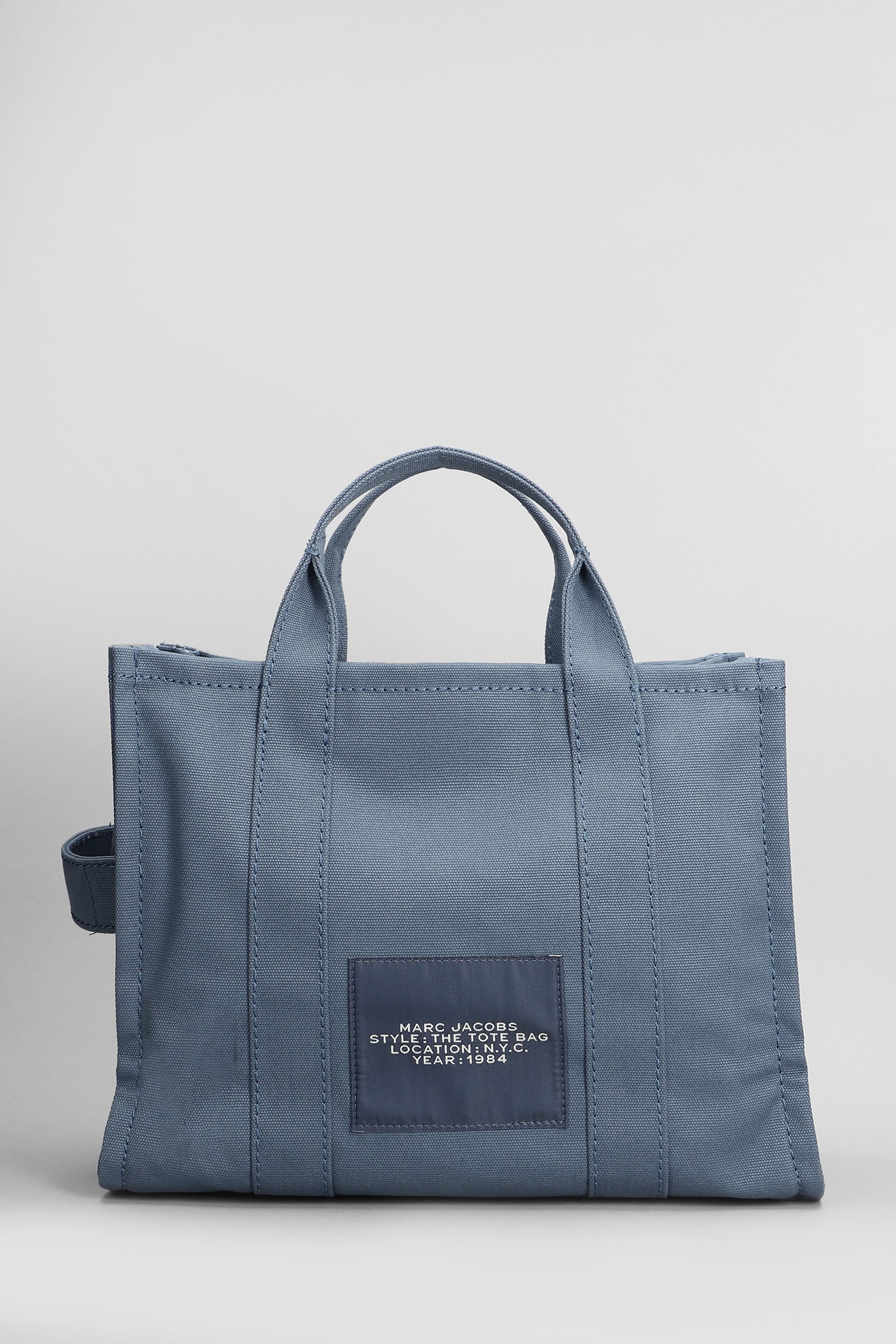 MARC JACOBS THE MEDIUM TOTE TOTE IN BLUE COTTON 