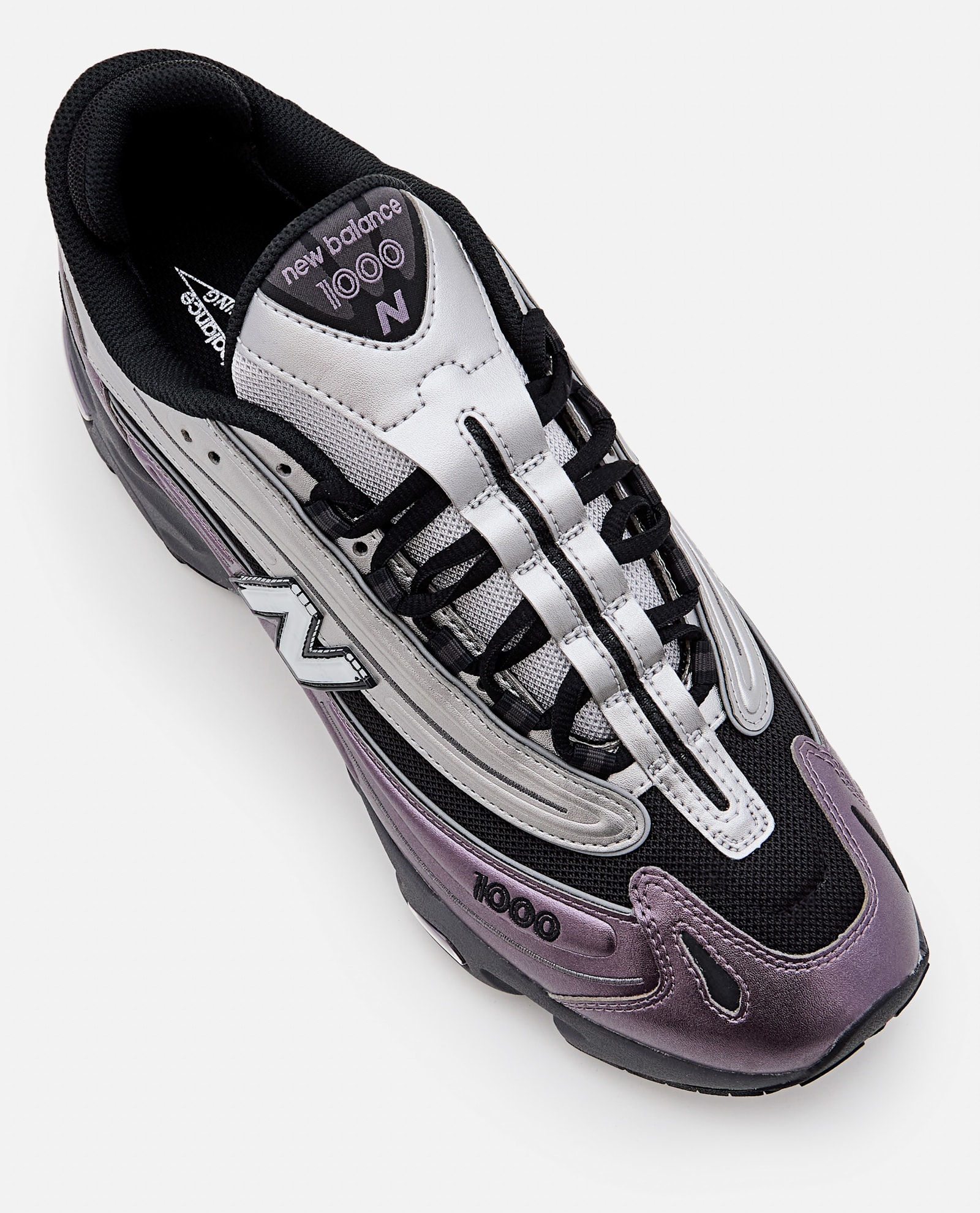 New Balance 1000 Sneakers Dark Ice Wine / Silver Metallic In Multi