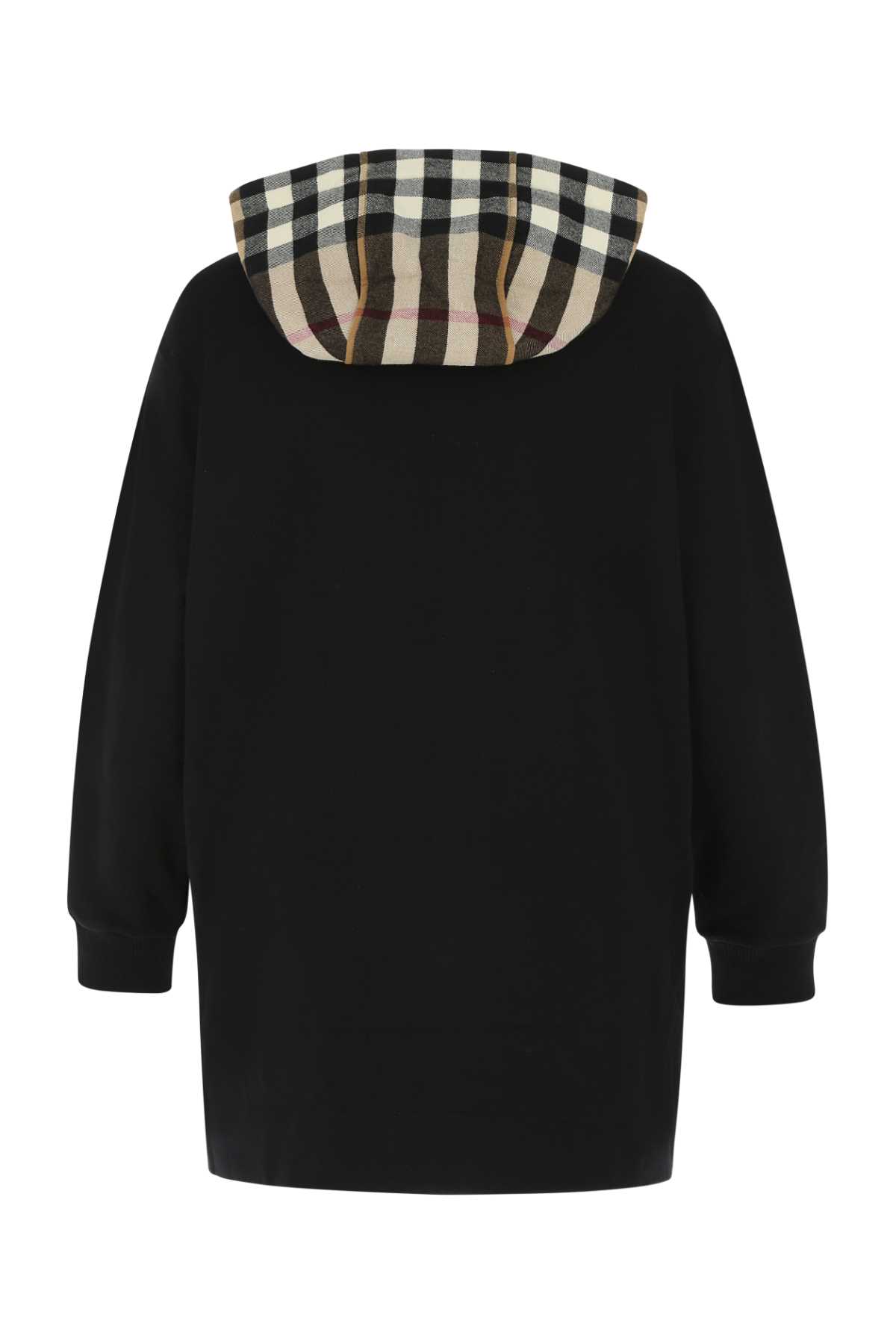 Black Cotton Sweatshirt