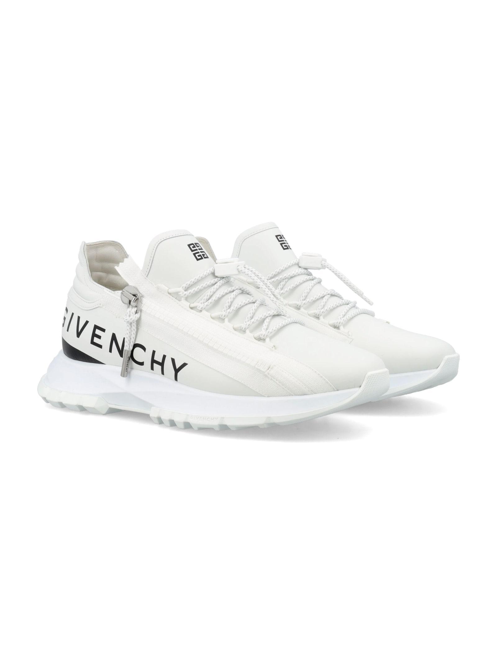 Shop Givenchy Spectre Zip Runners In White