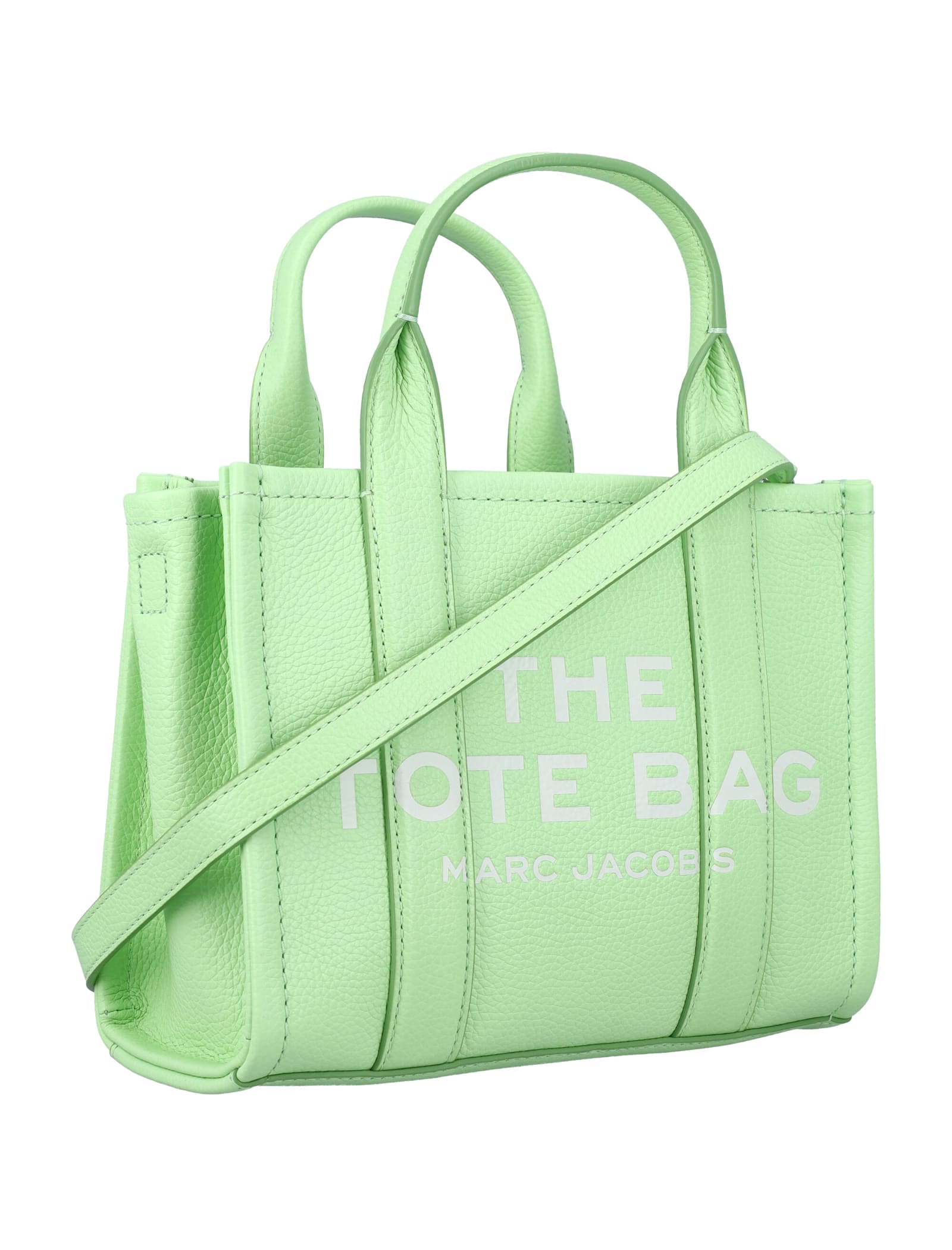 Marc Jacobs The Leather Small Tote Bag Peppermint In Papermint