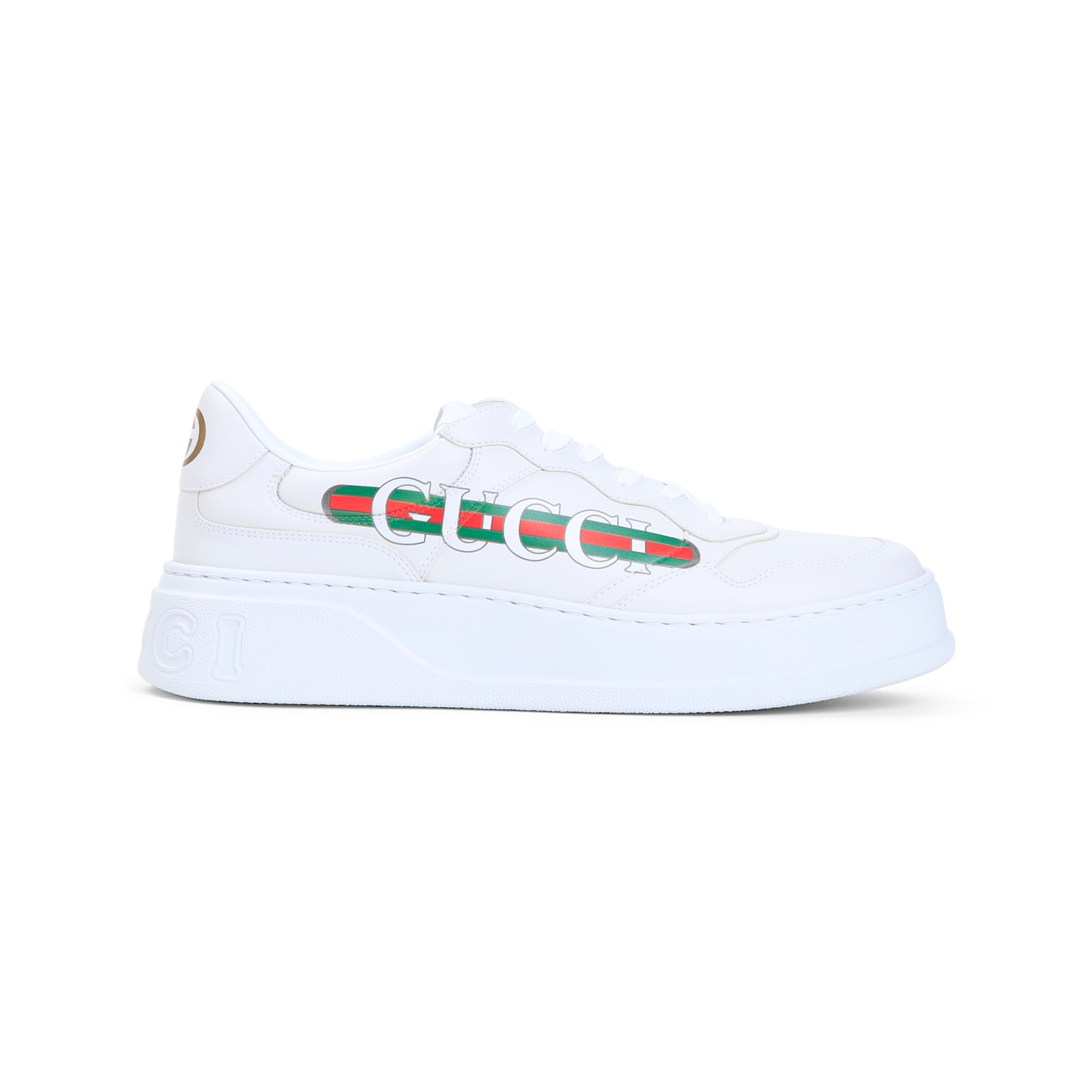 Shop Gucci Chunky Sneakers In Great White Gr.white