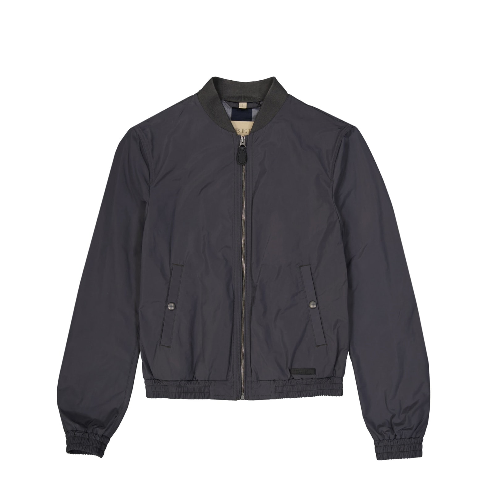 Shop Burberry Bomber Jacket In Gray