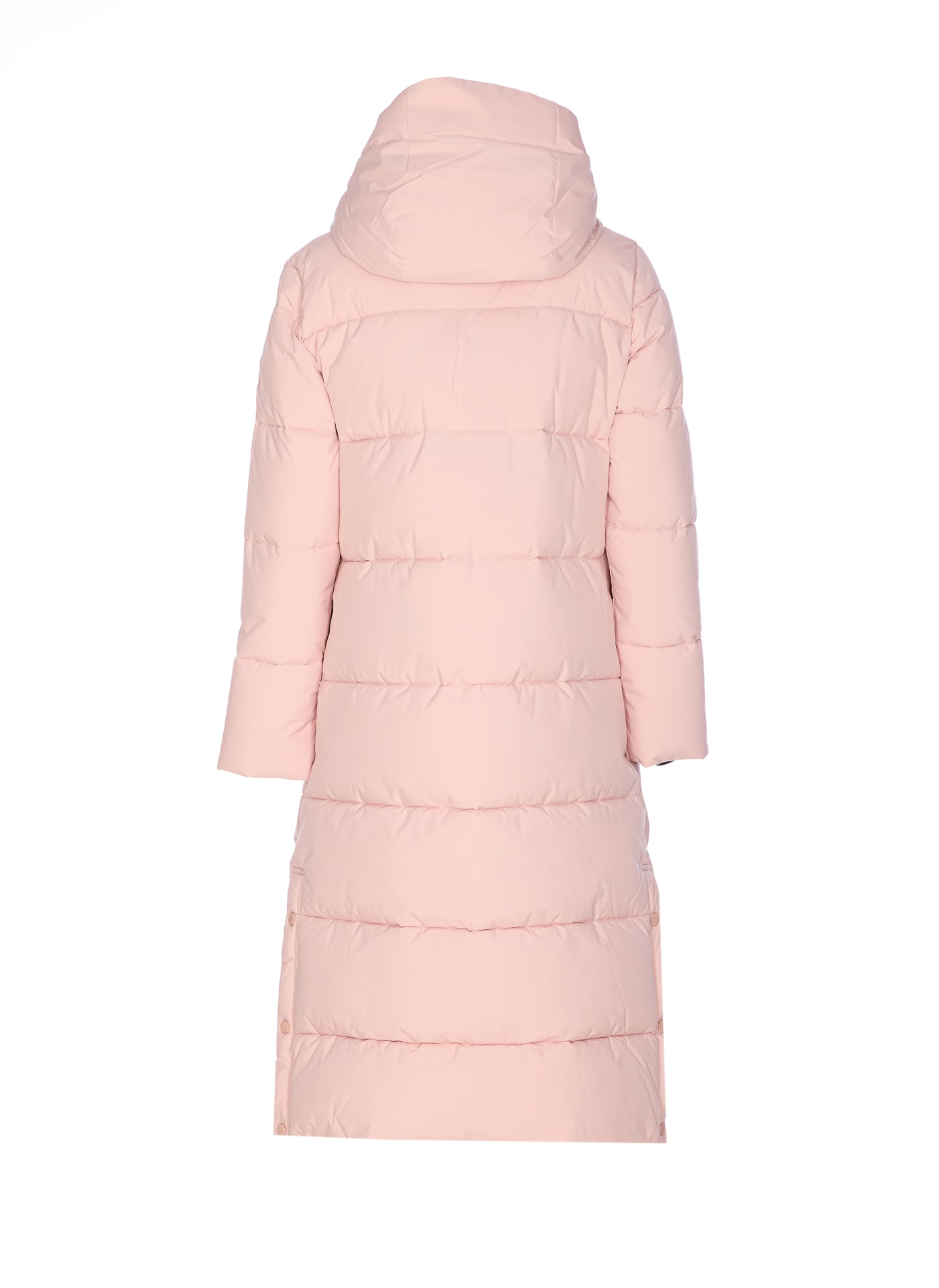Save The Duck Long Down Jacket In Pink