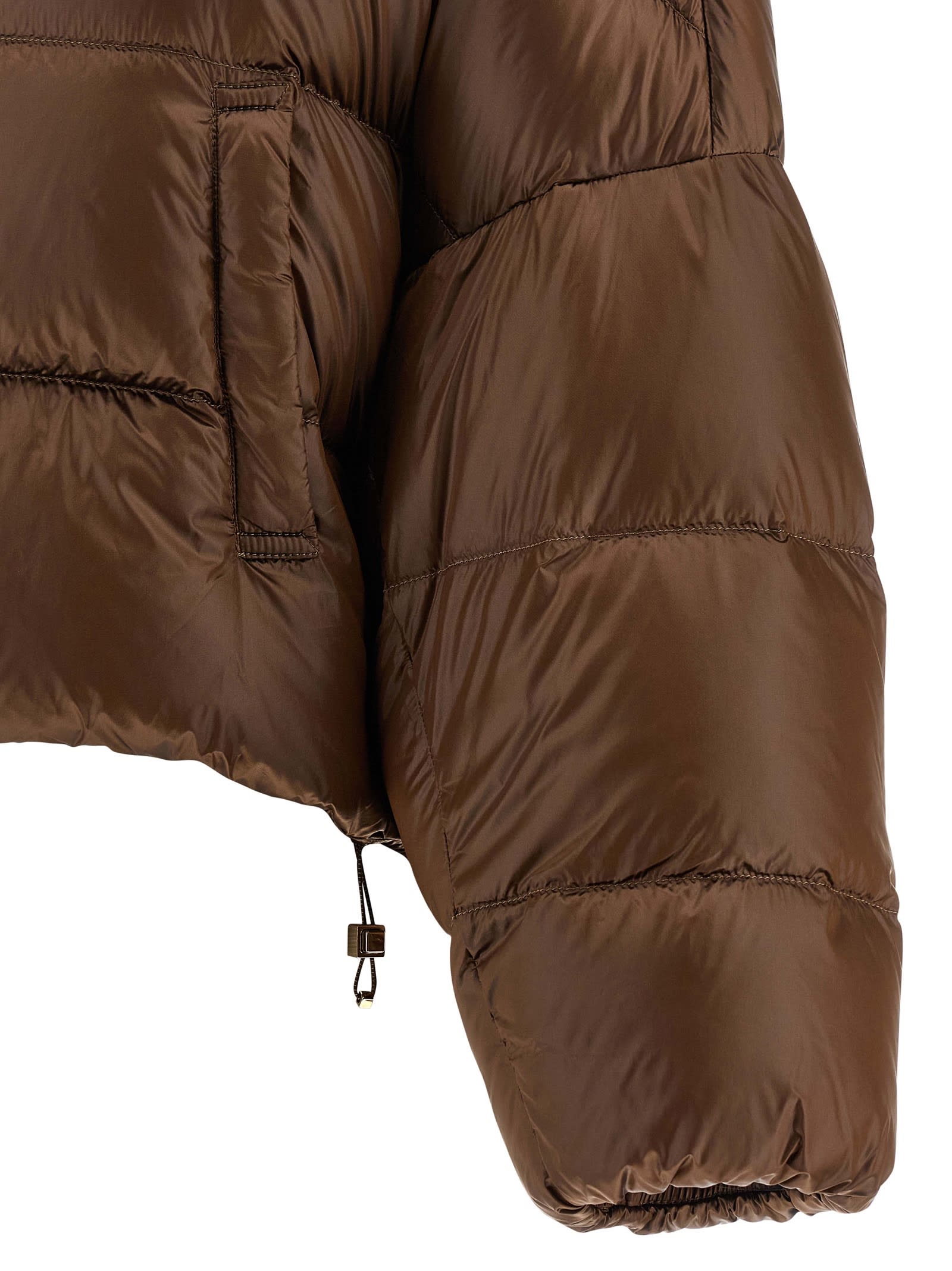 Max Mara The Cube Spaceca Down Jacket In Burgundy
