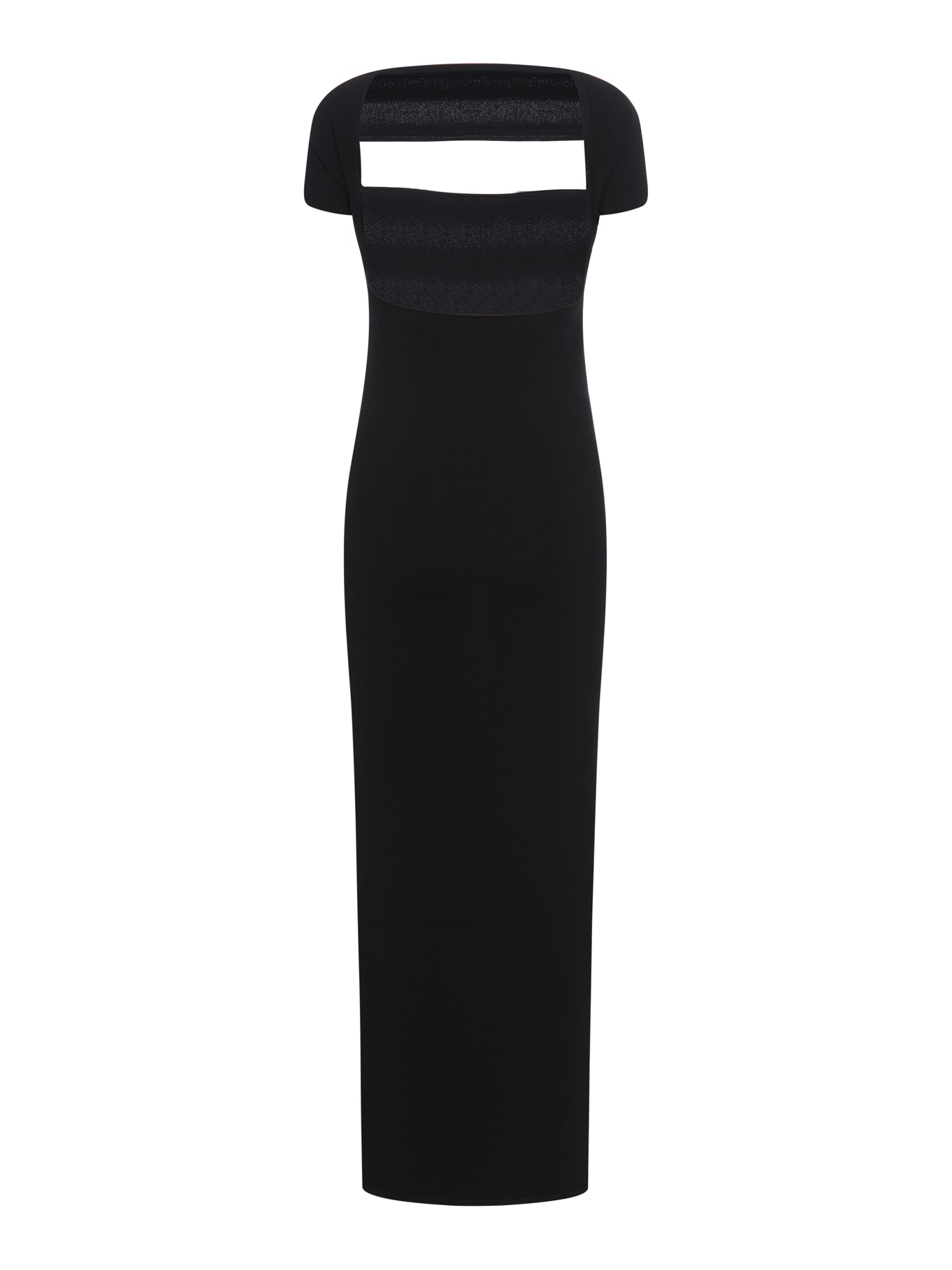 Shop Totême Slip-through Knit Dress In Black