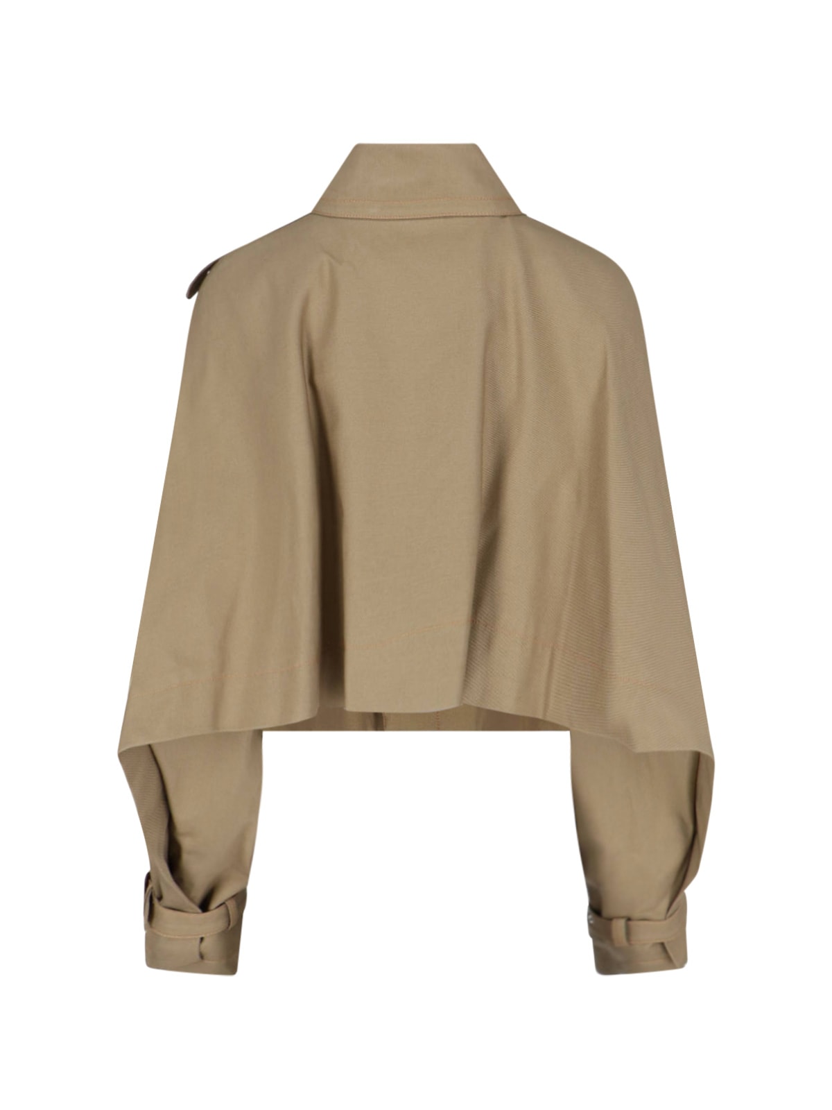Vivienne Westwood Casual Jacket With Embroidered Detail And Epaulettes In Brown