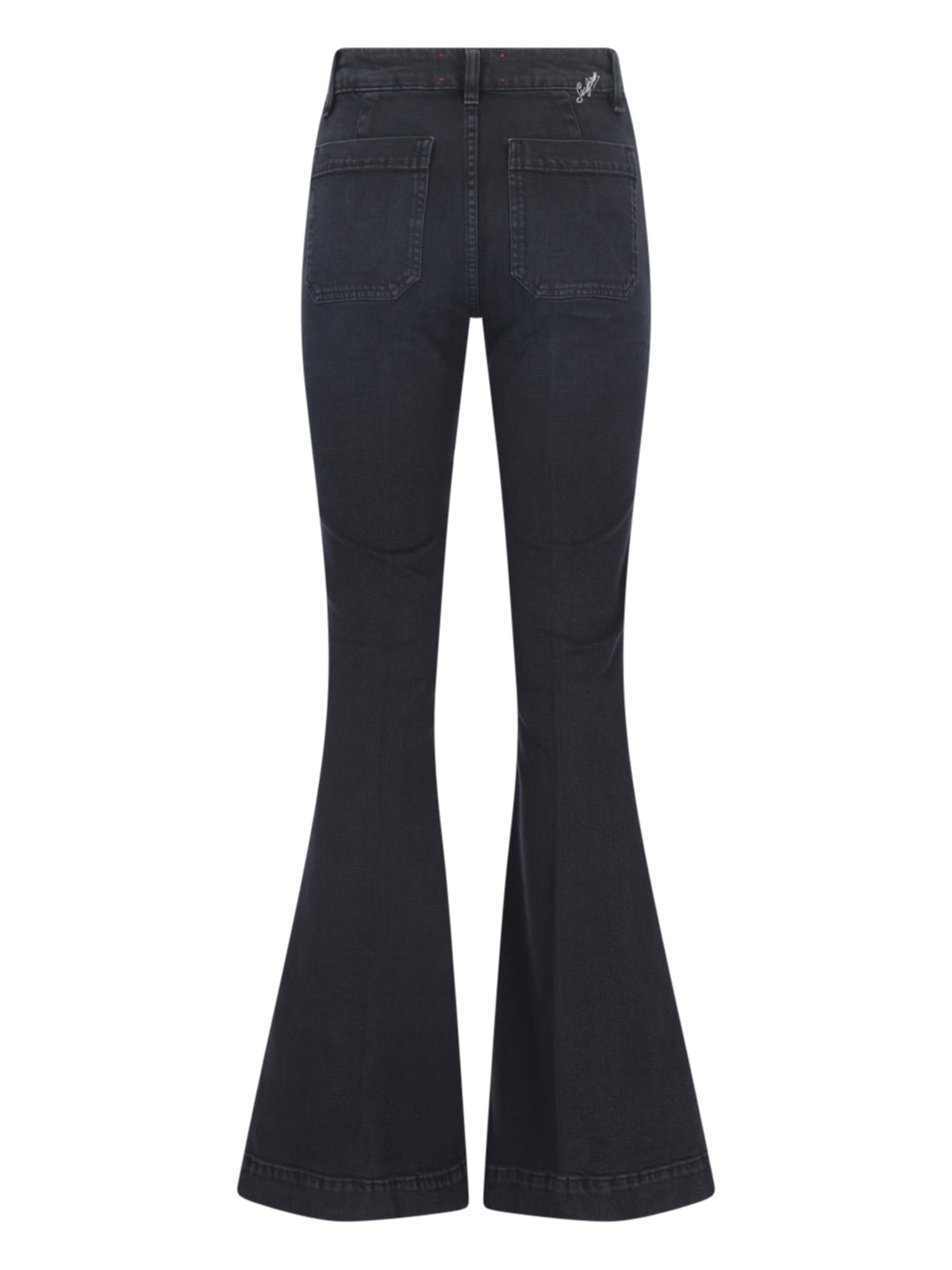 Shop The Seafarer Delphine Bootcut Jeans In Black