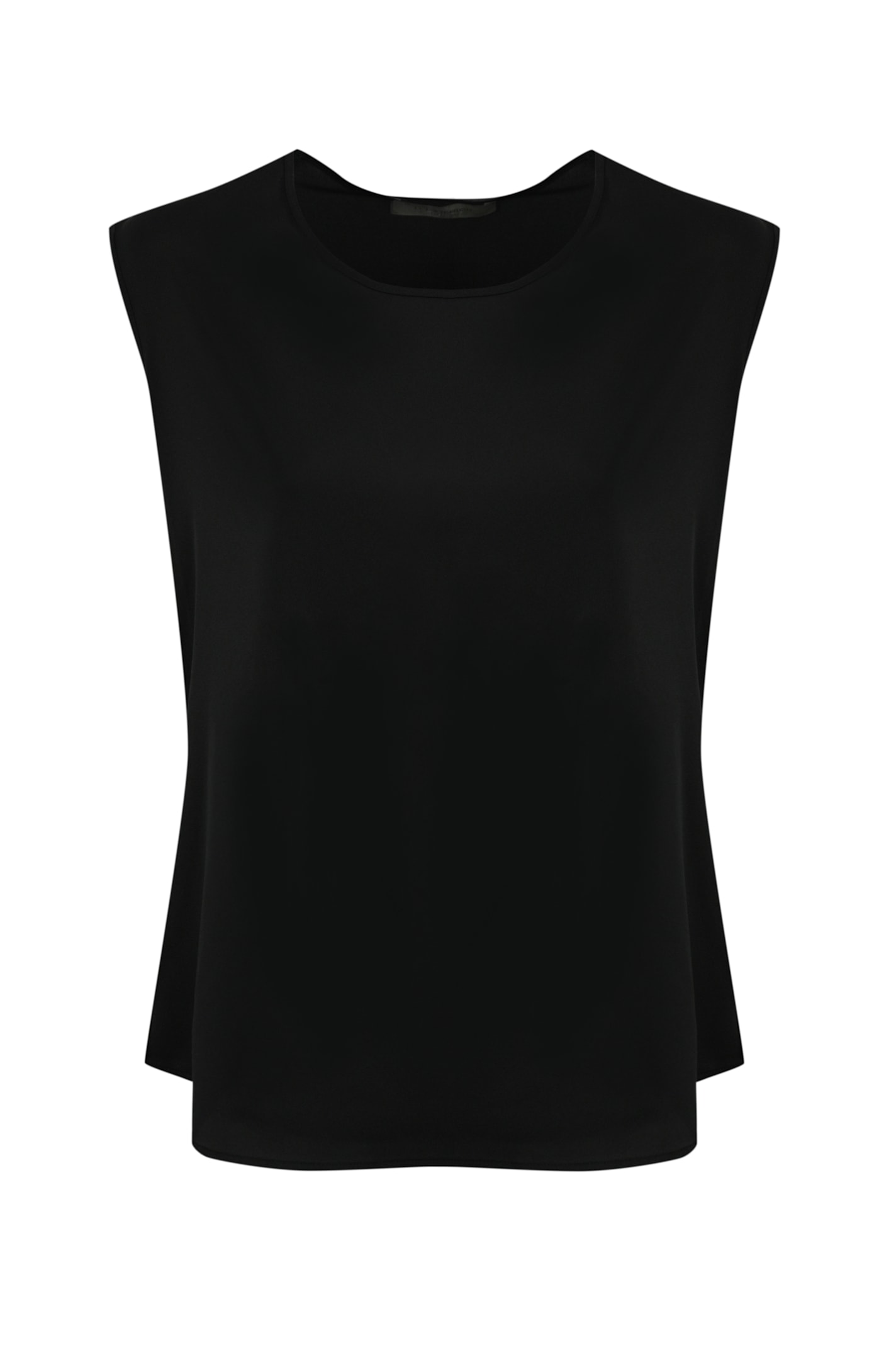 D. Exterior Fluid Satin Tank Top