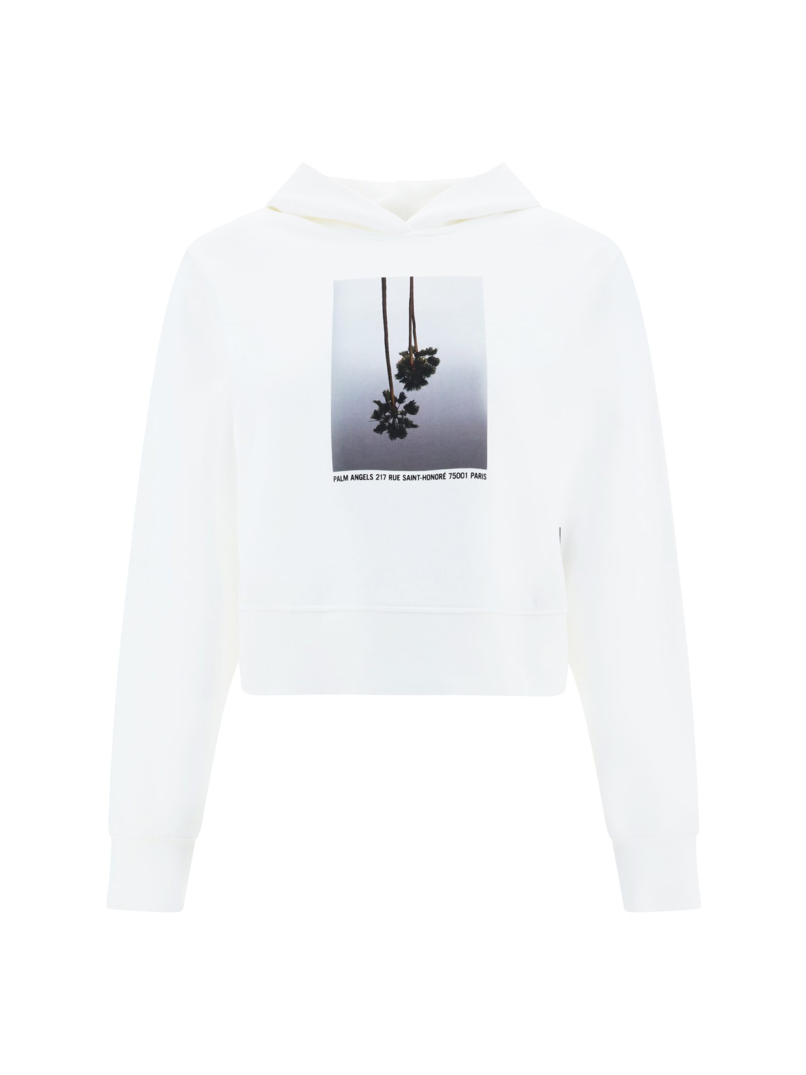 Palm Angels Hoodie In White