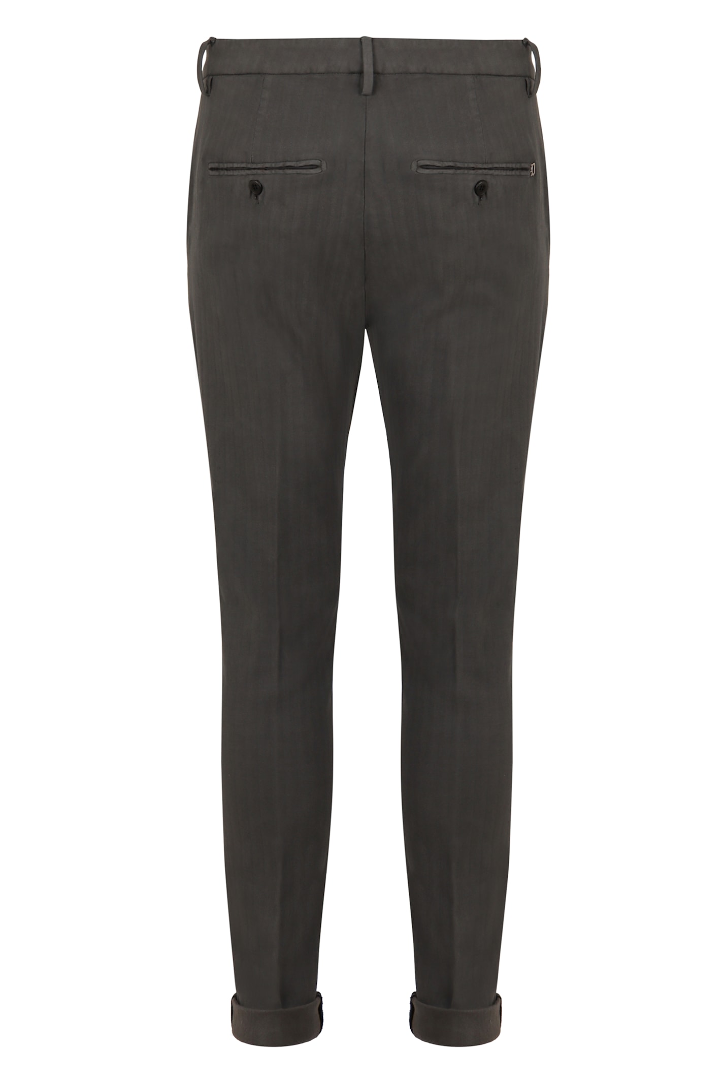 Dondup Gaubert Cotton Chino Trousers In Grey