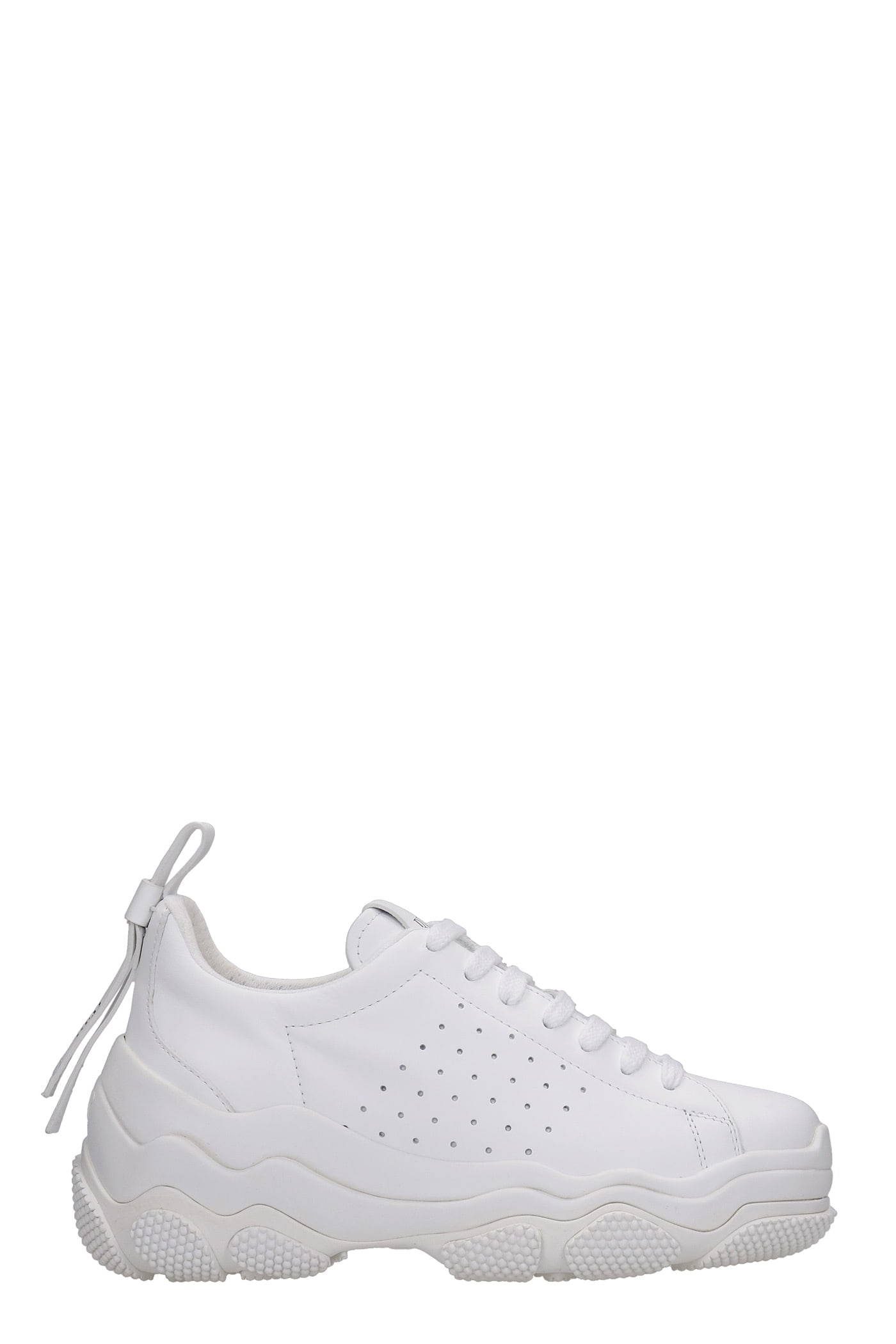 Buy RED Valentino Sneakers In White Leather online, shop RED Valentino shoes with free shipping