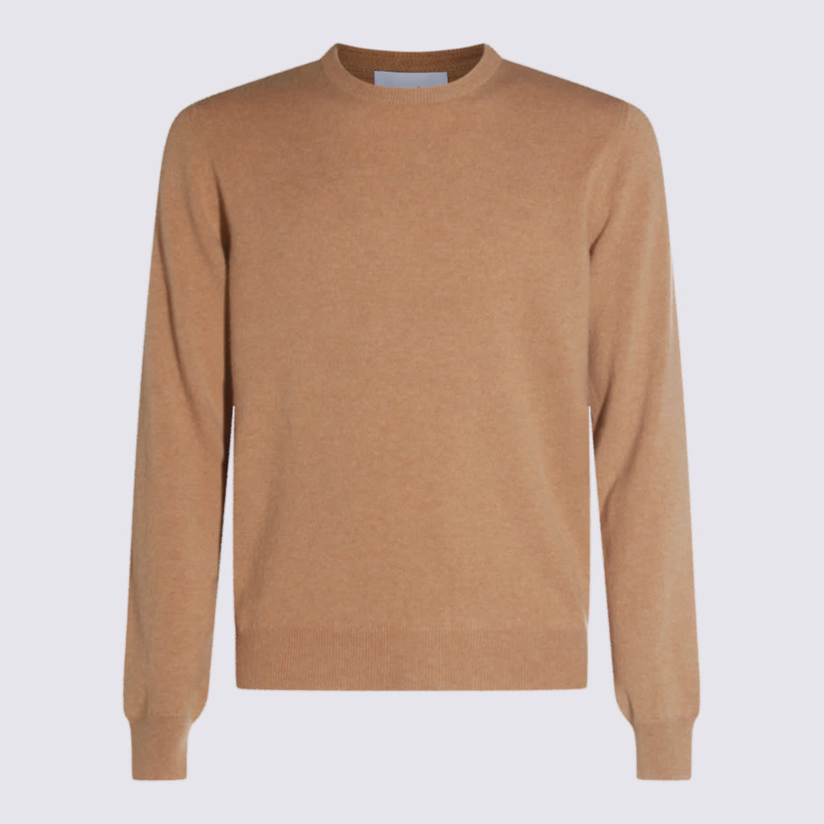 Malo Cashmere And Silk Crewneck In Brown
