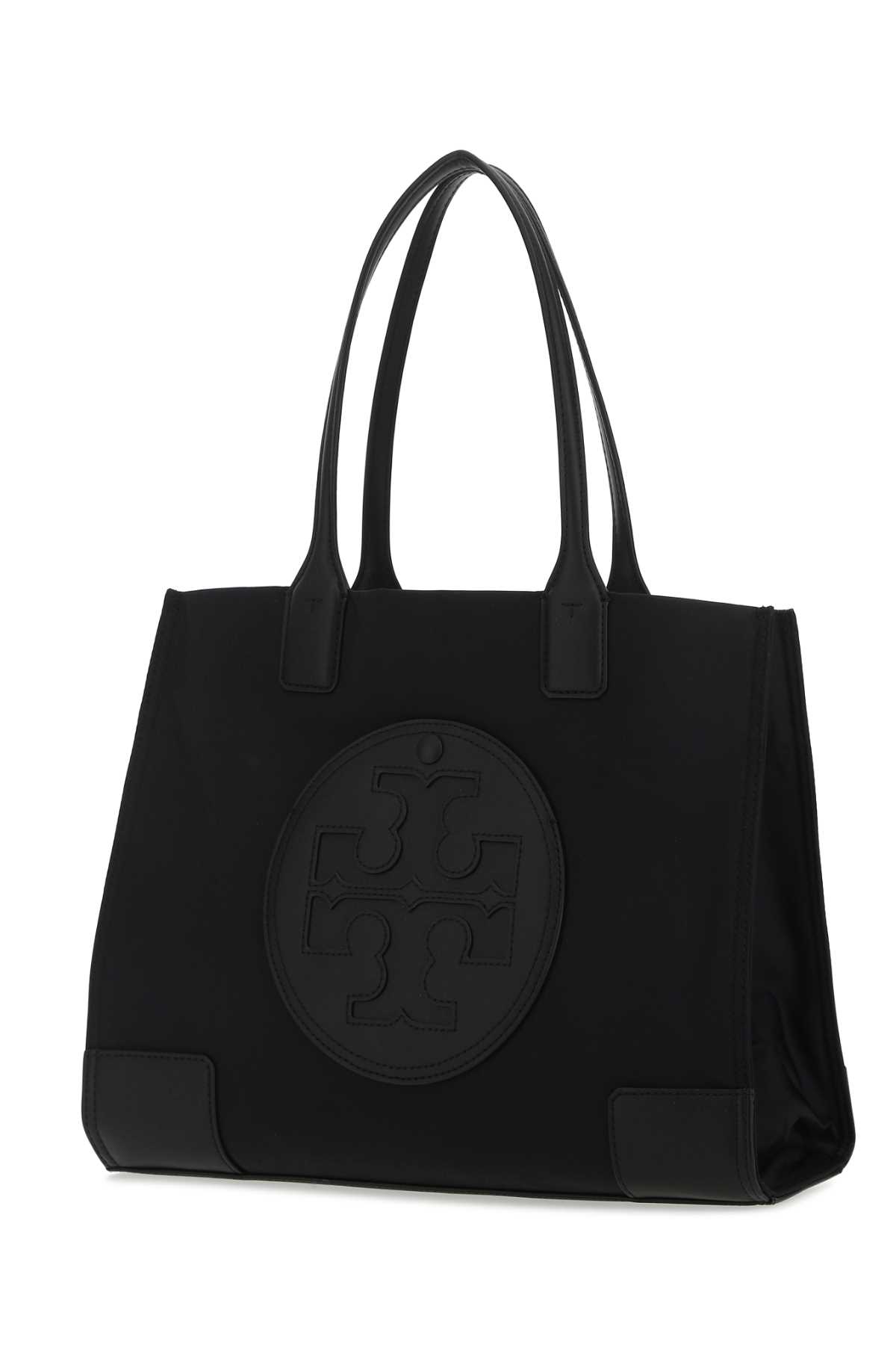 Shop Tory Burch Black Nylon Ella Shopping Bag In 001