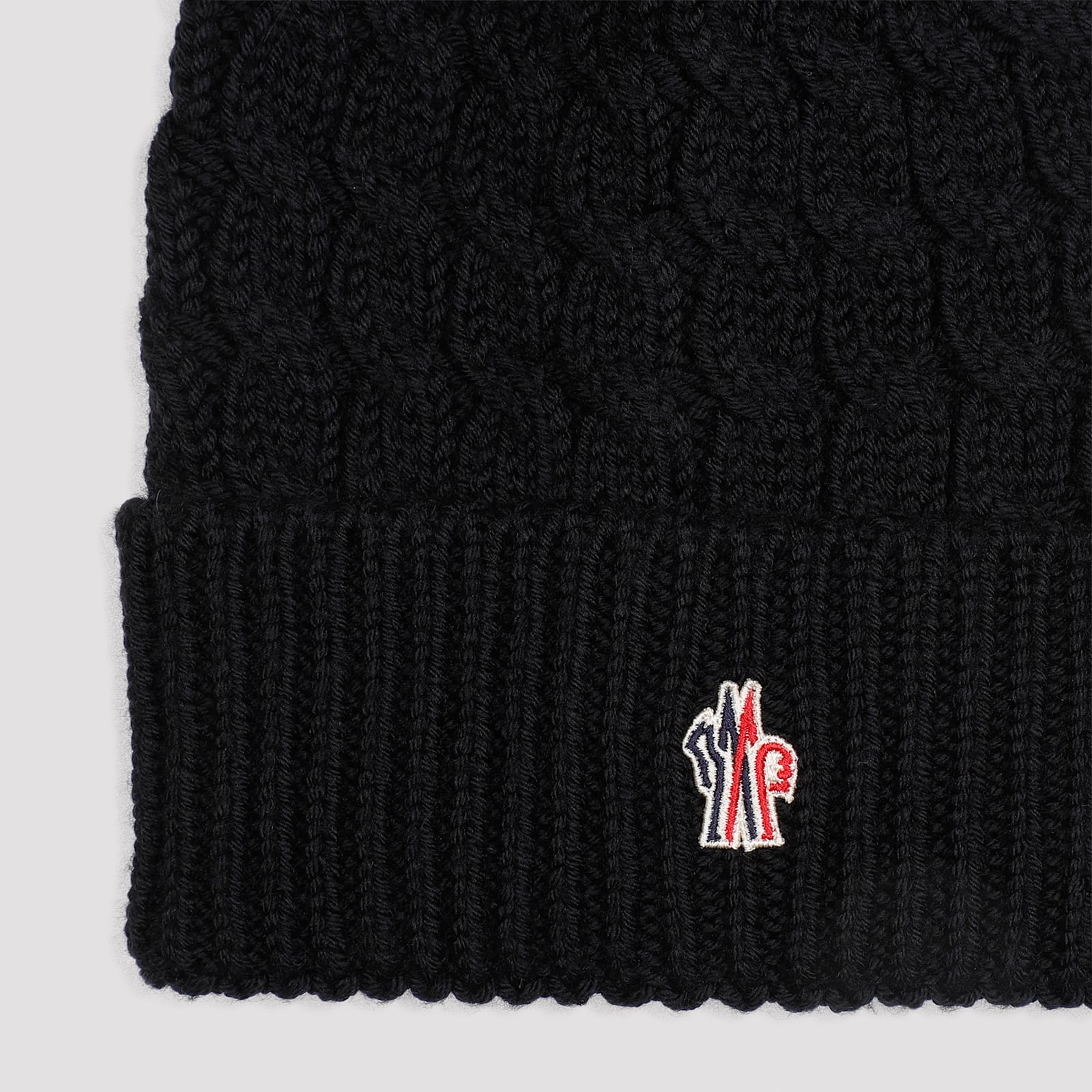 Shop Moncler Virgin Wool Hat In Black