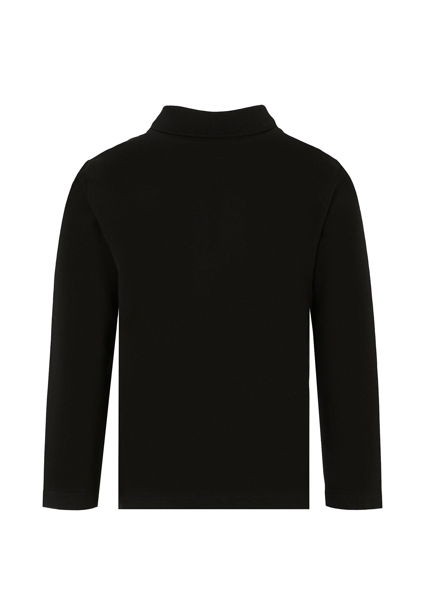 Calvin Klein Black Polo Shirt For Boy With Logo In Black