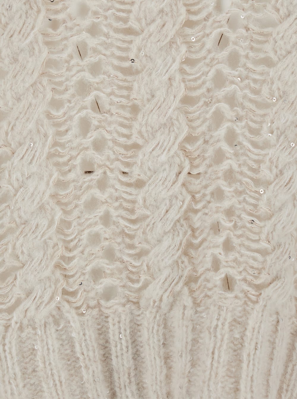 Antonelli Crew Neck Long Sleeve Sweater In Neutral