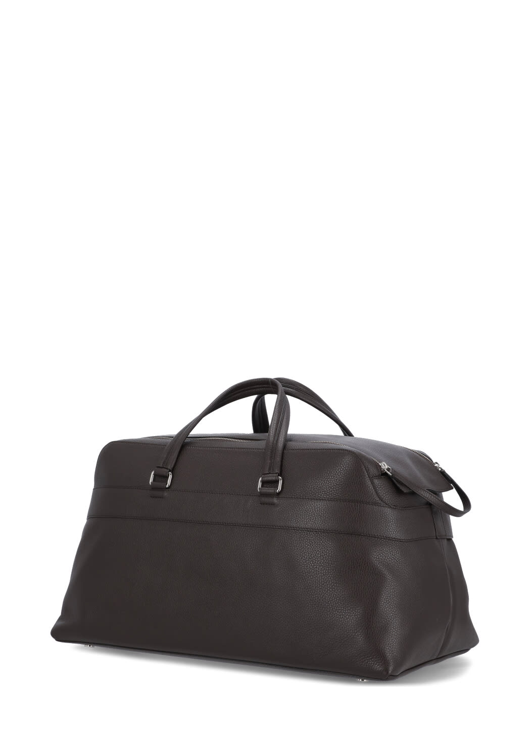Shop Orciani Micron Pebbled Leather Duffel Bag