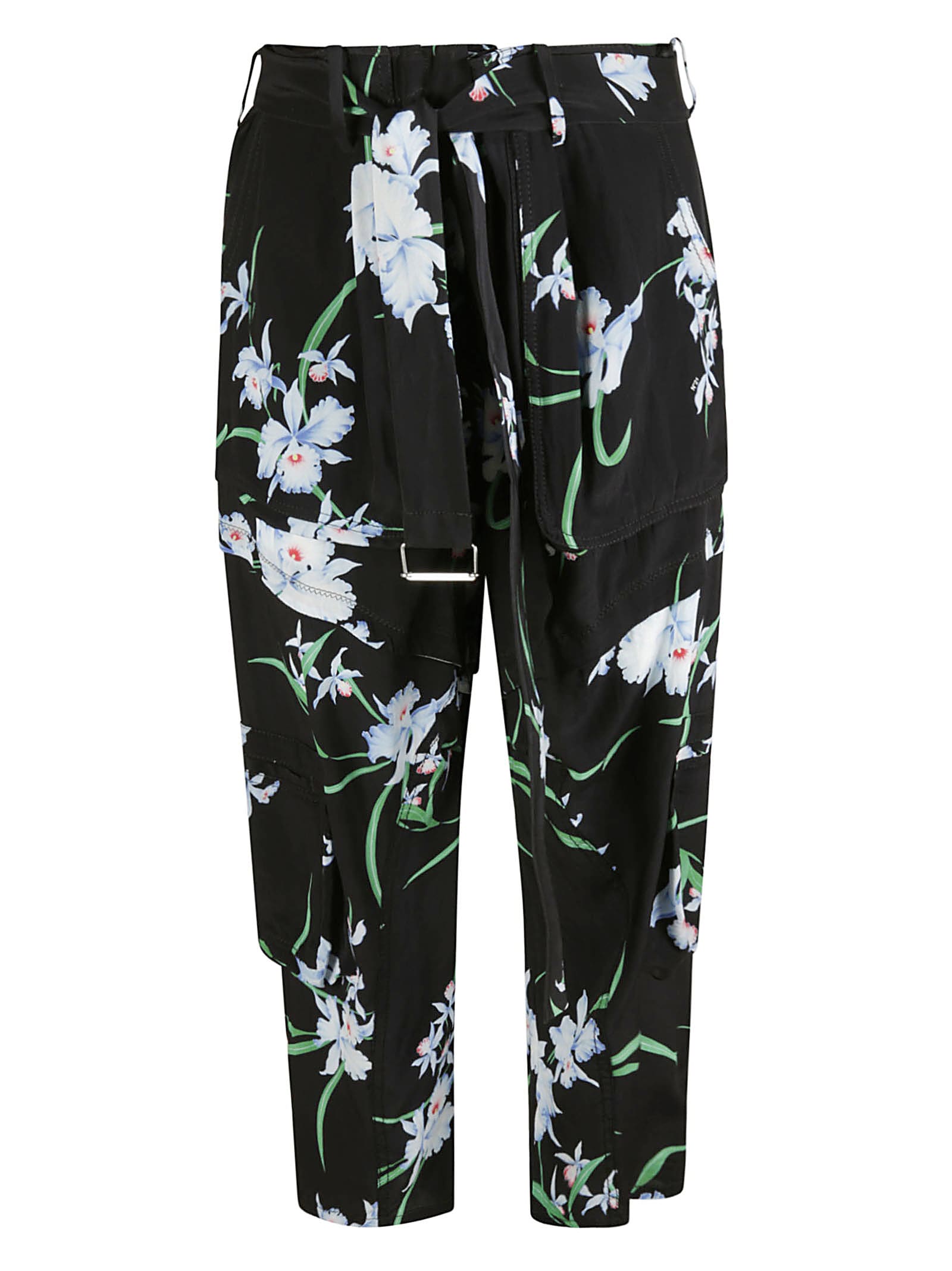 N.21 Floral Print Belted Trousers