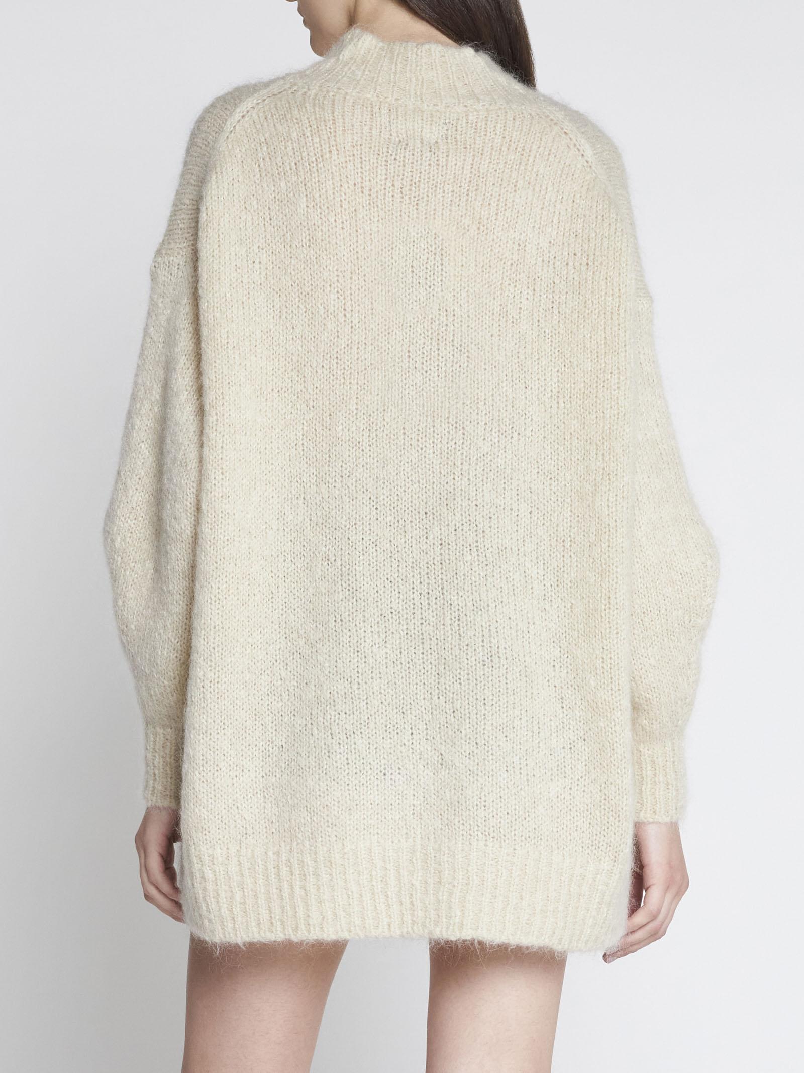 Shop Isabel Marant Idol Mohair-blend Sweater In Beige