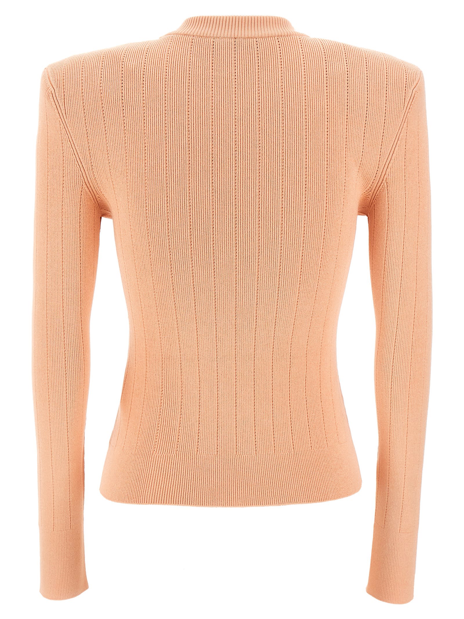 Shop Balmain Chiocciola Sweater In Pink