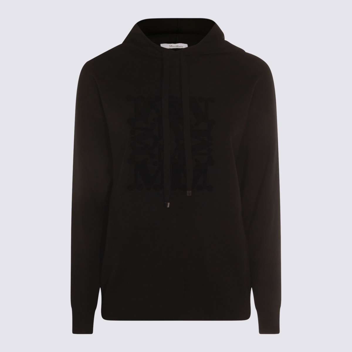 Max Mara Black Wool Taddeo Sweatshirt In Black