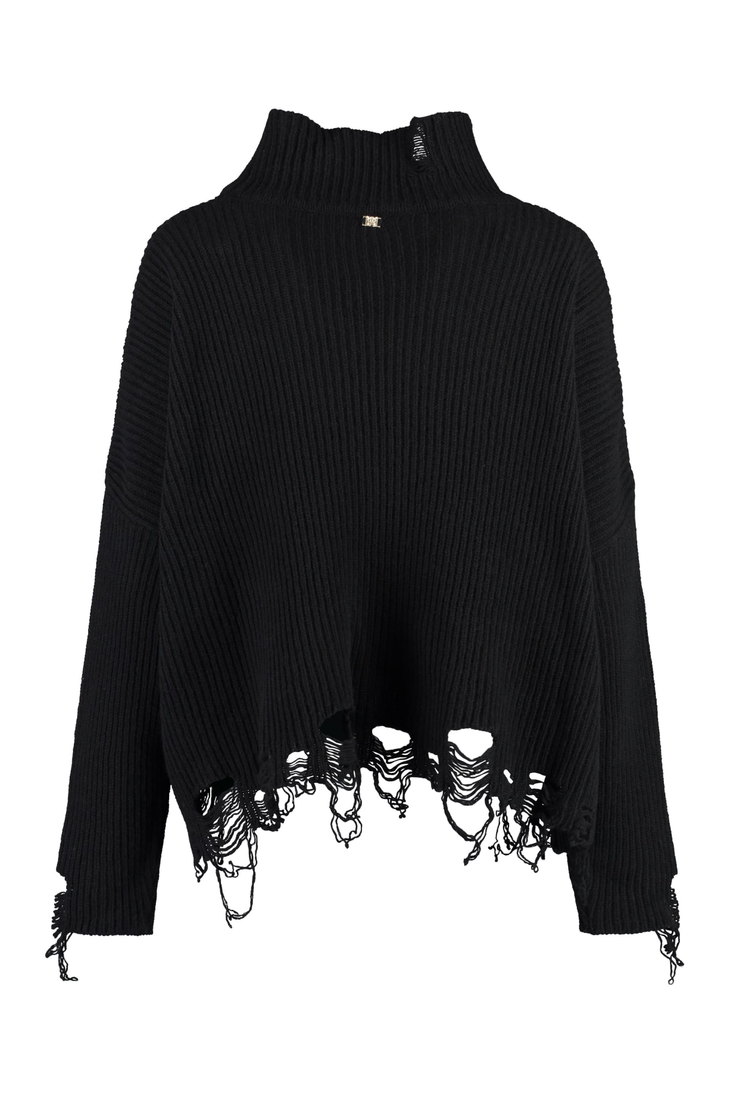 Shop Pinko Chitone Turtleneck Sweater In Black
