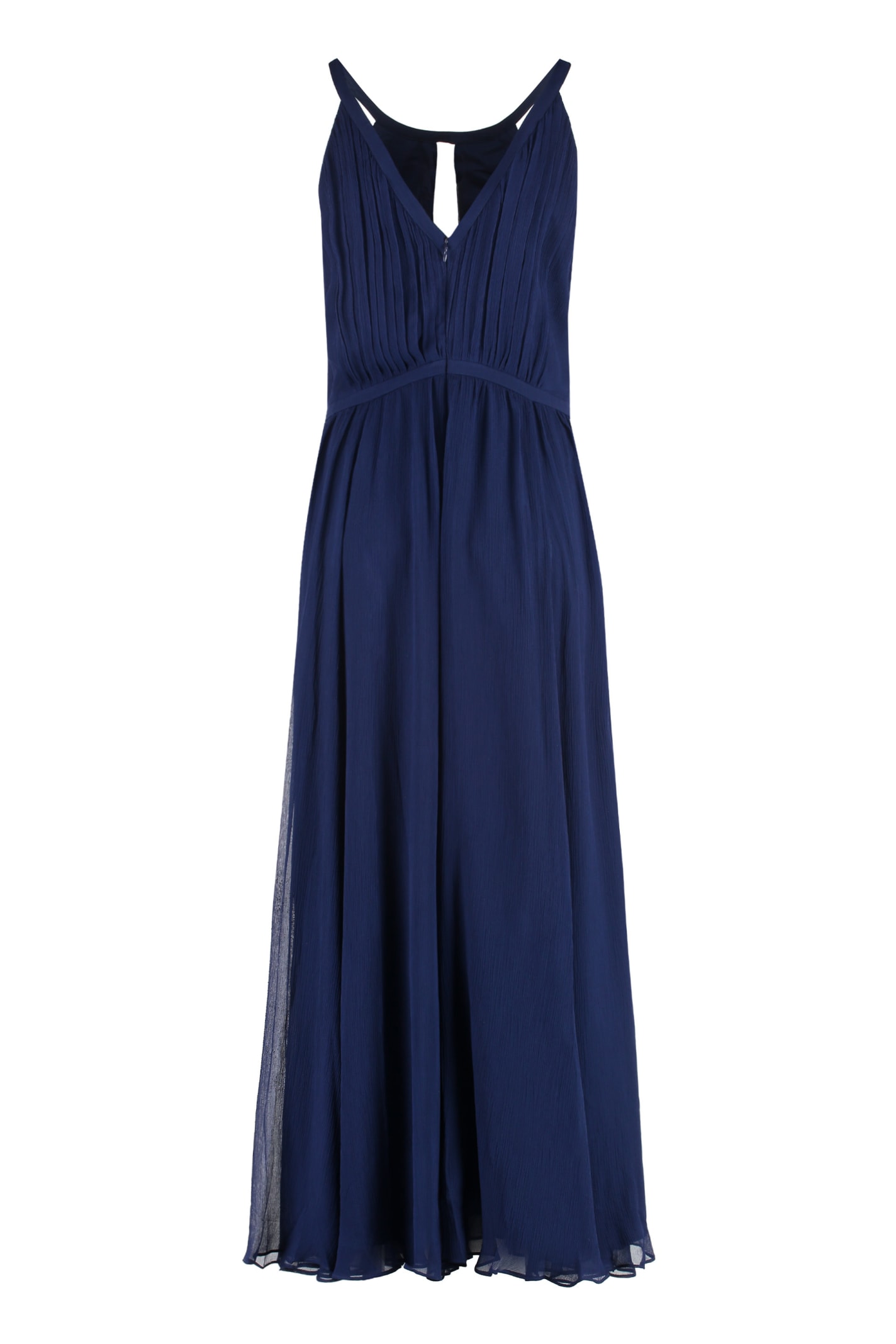 Shop Polo Ralph Lauren Midi Viscose Dress In Blue