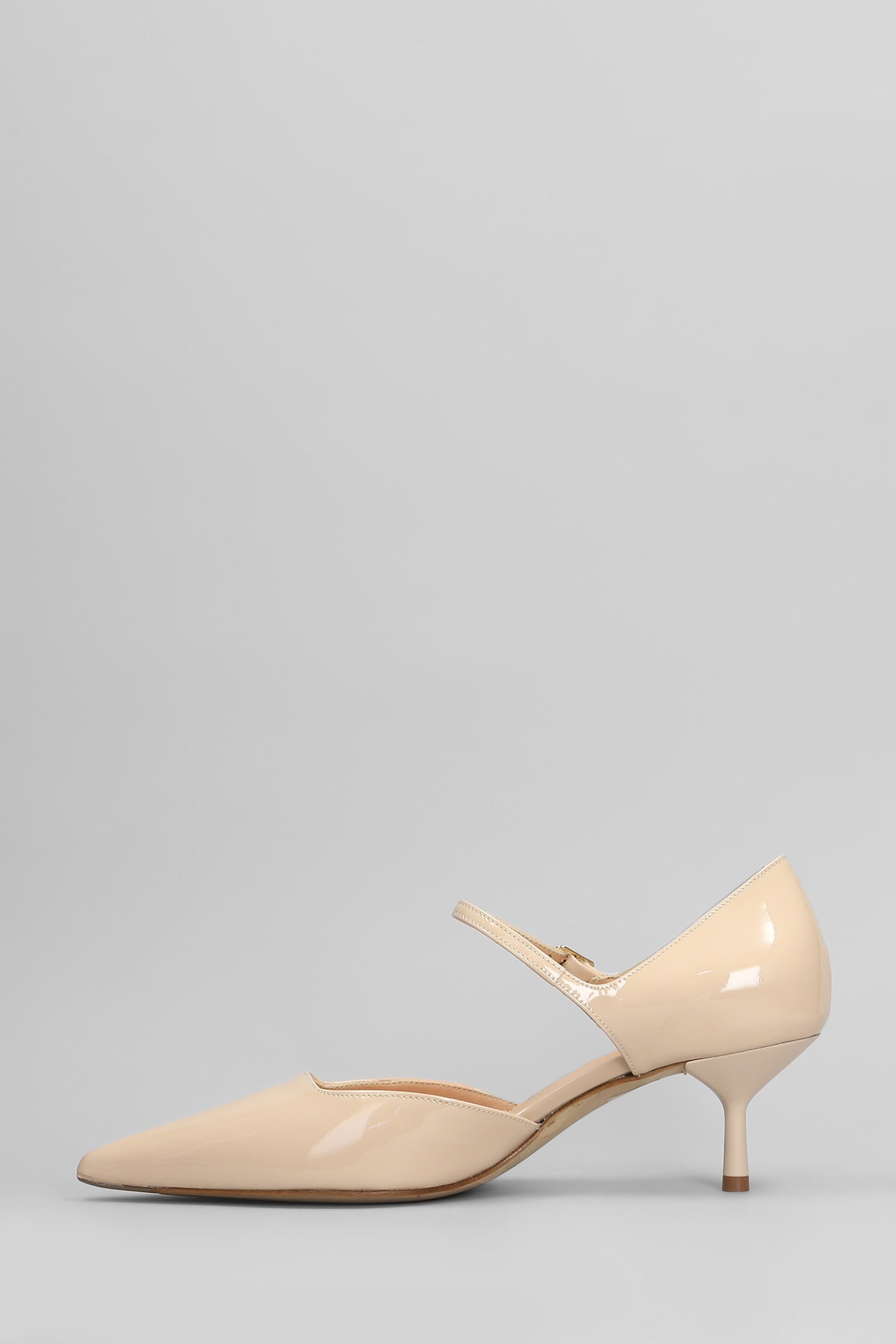 The Seller Pumps In Powder Patent Leather In Powder
