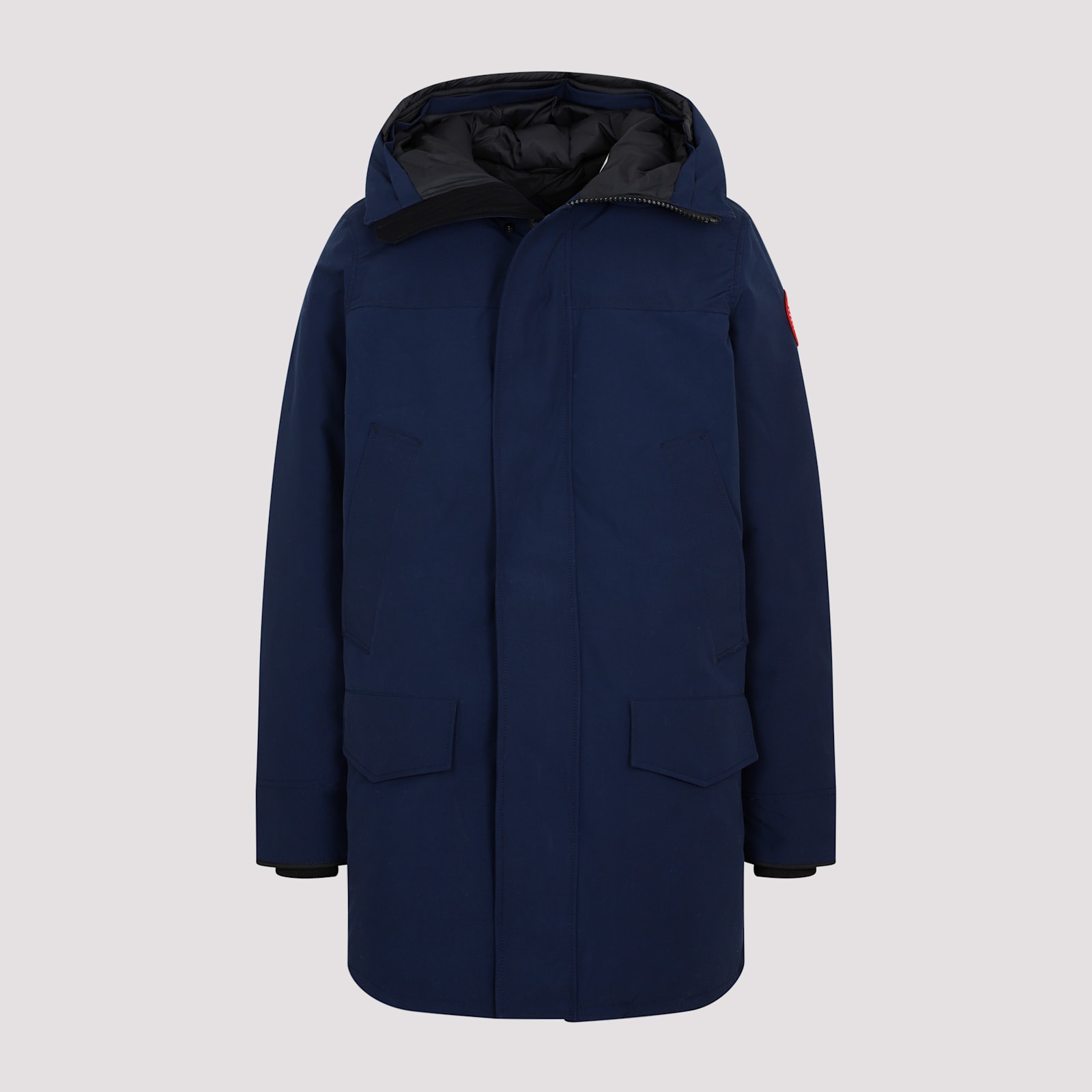 Shop Canada Goose Langford Parka Jacket In Atlantic Navy