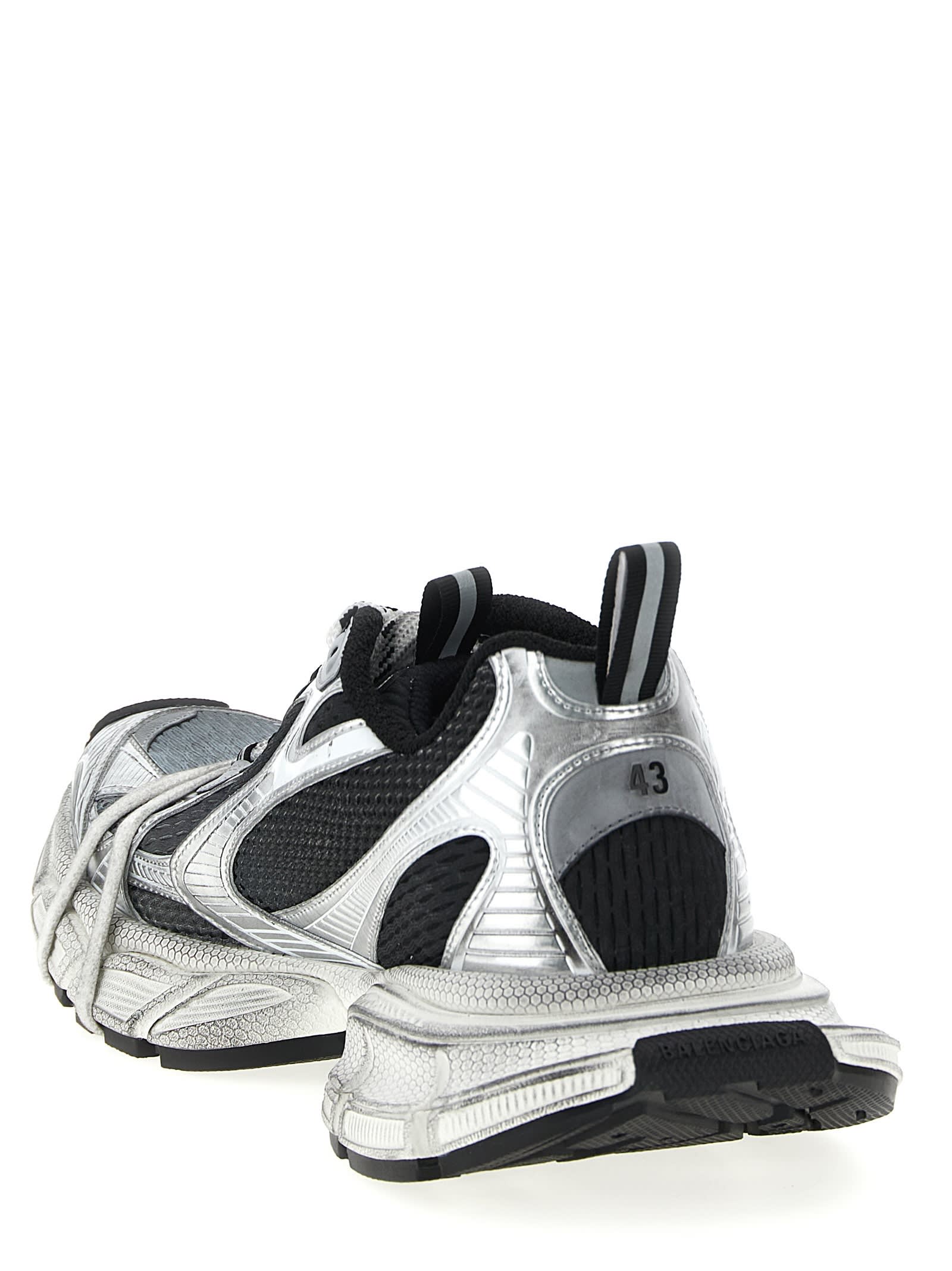 Balenciaga Multicolor Mesh And Rubber 3xl Gradient Sneakers In Gray