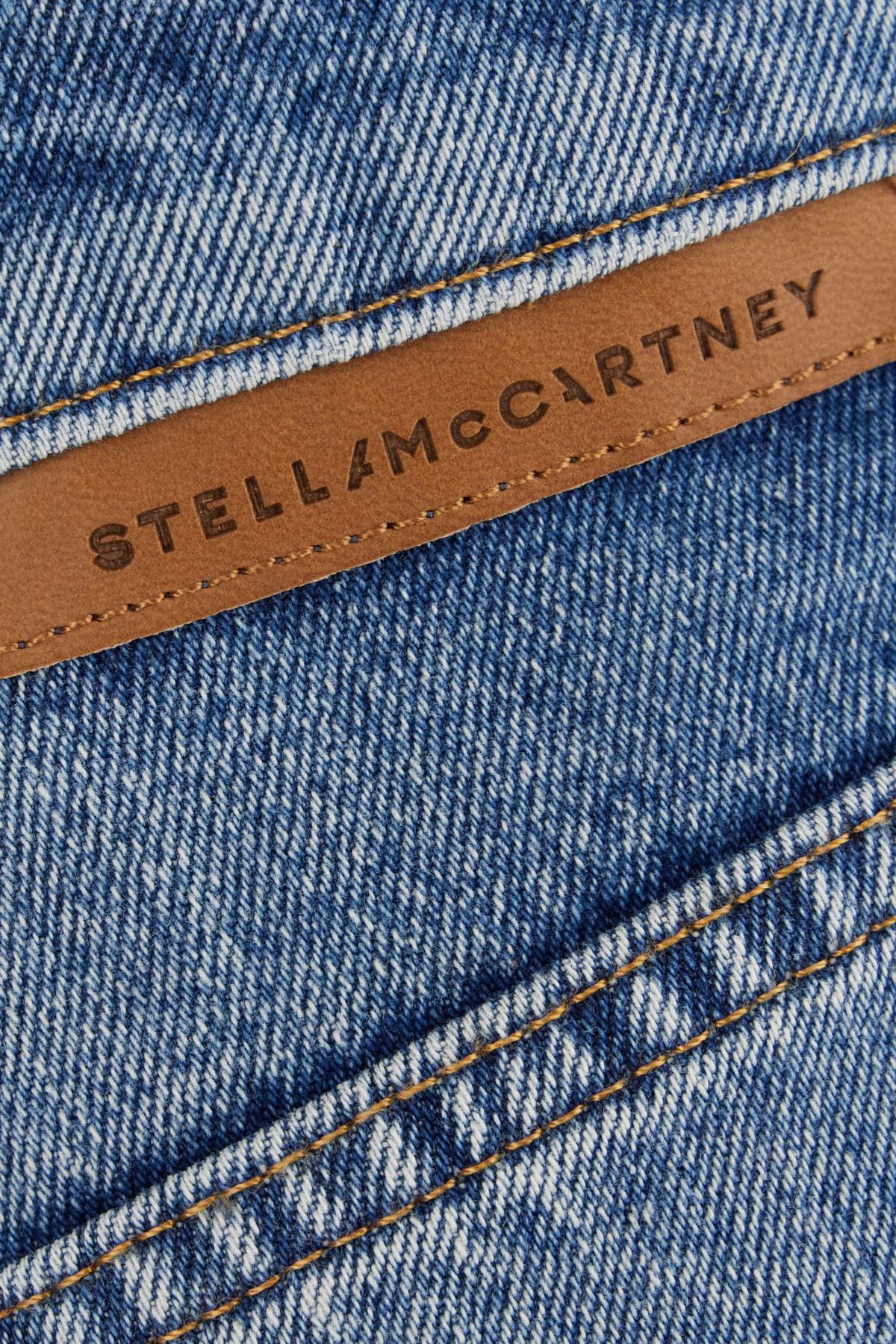 Stella Mccartney Straight Jeans In Medium Vintage Blue