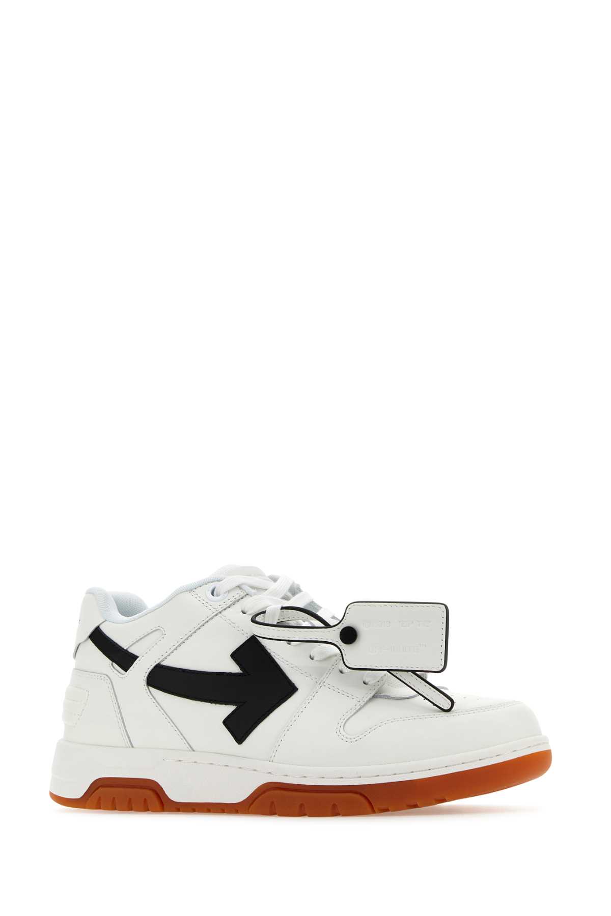 Shop Off-white Two-tone Leather Out Of Office Sneakers In 0110