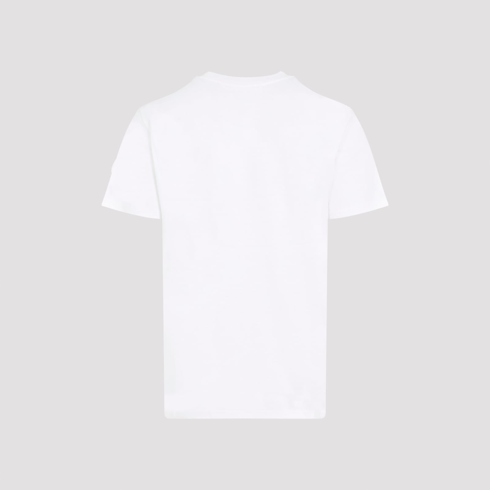 Shop Moncler Ss T-shirt In A White