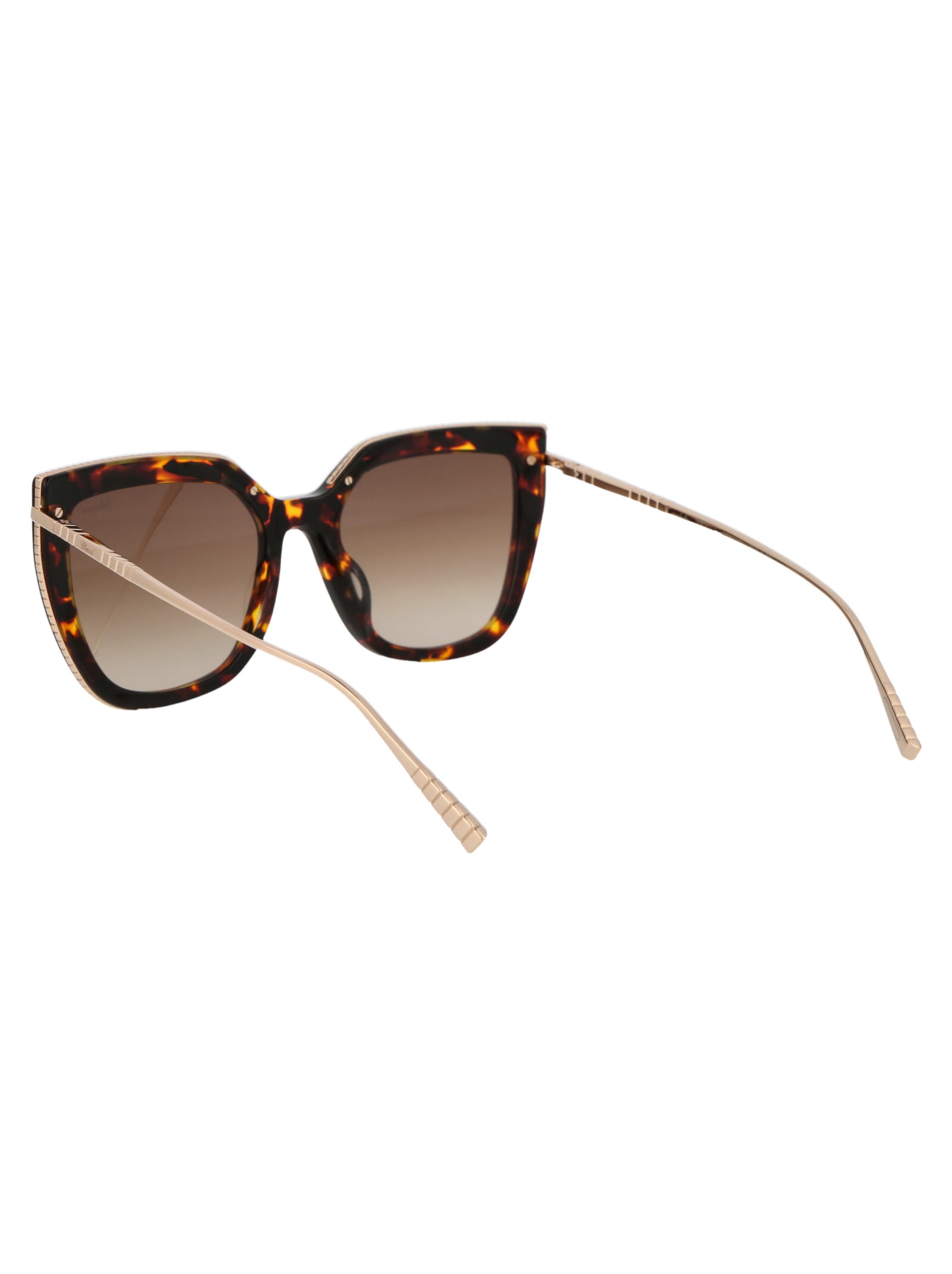 Shop Chopard Sch319m Sunglasses In 0745 Brown