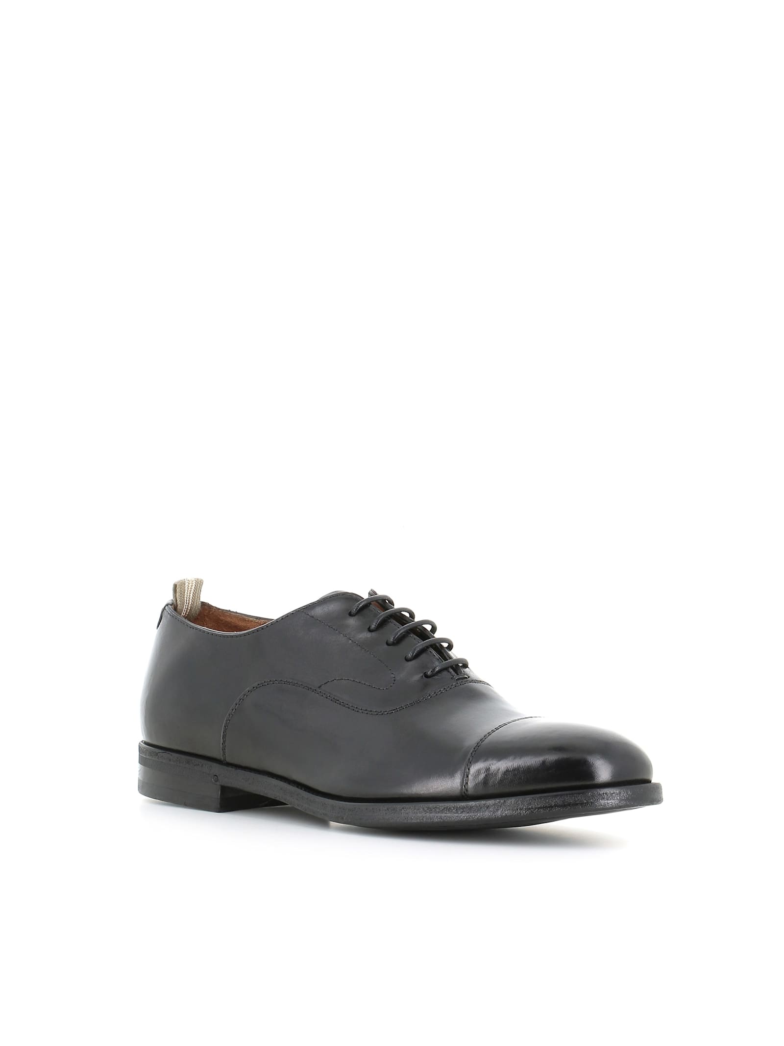 Officine Creative Derby Vanderbilt Caou/011 In Black