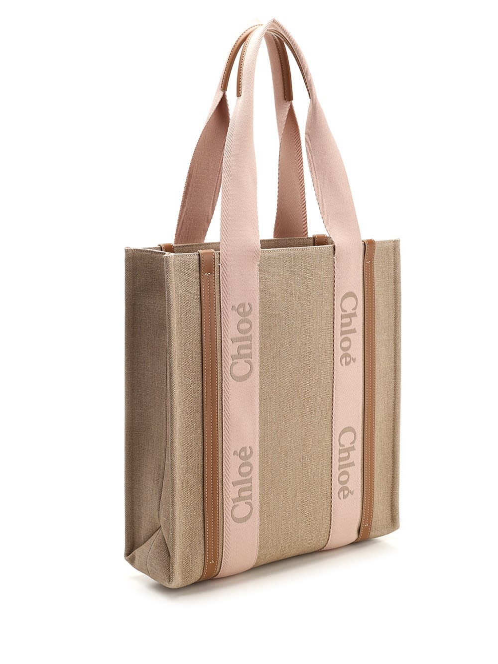 Shop Chloé Woody Tote Bag In Multicolor