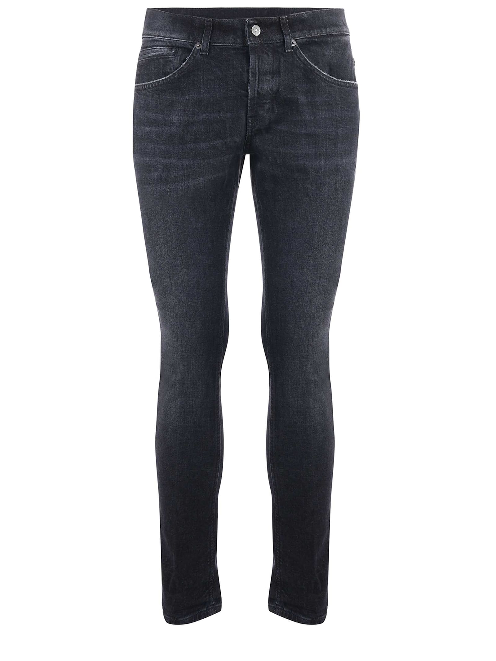 Shop Dondup George Jeans In Denim Nero