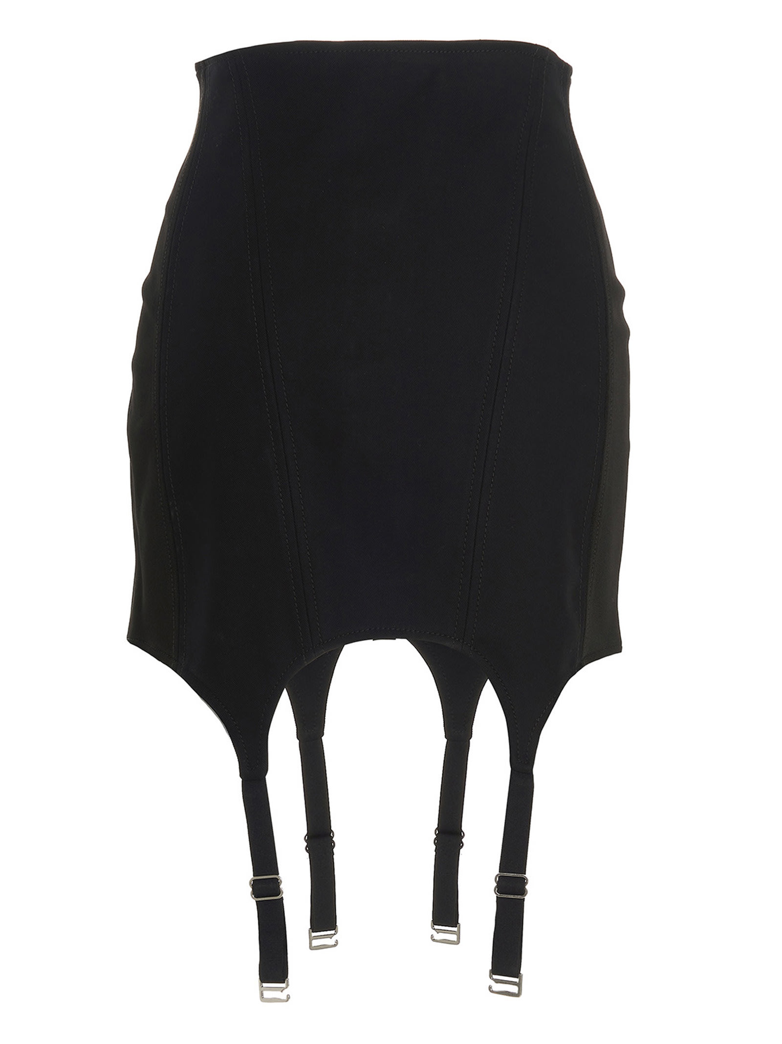 Shop Dion Lee Corset Carter Skirt In Black