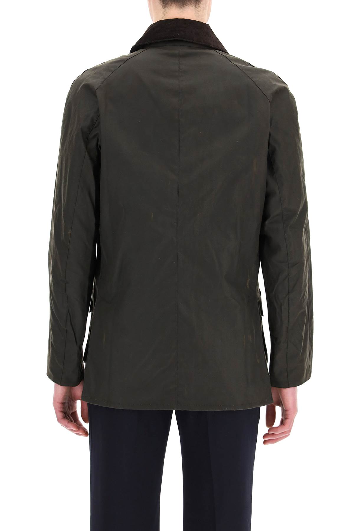 Shop Barbour Ashby Waxed Jacket  In Green