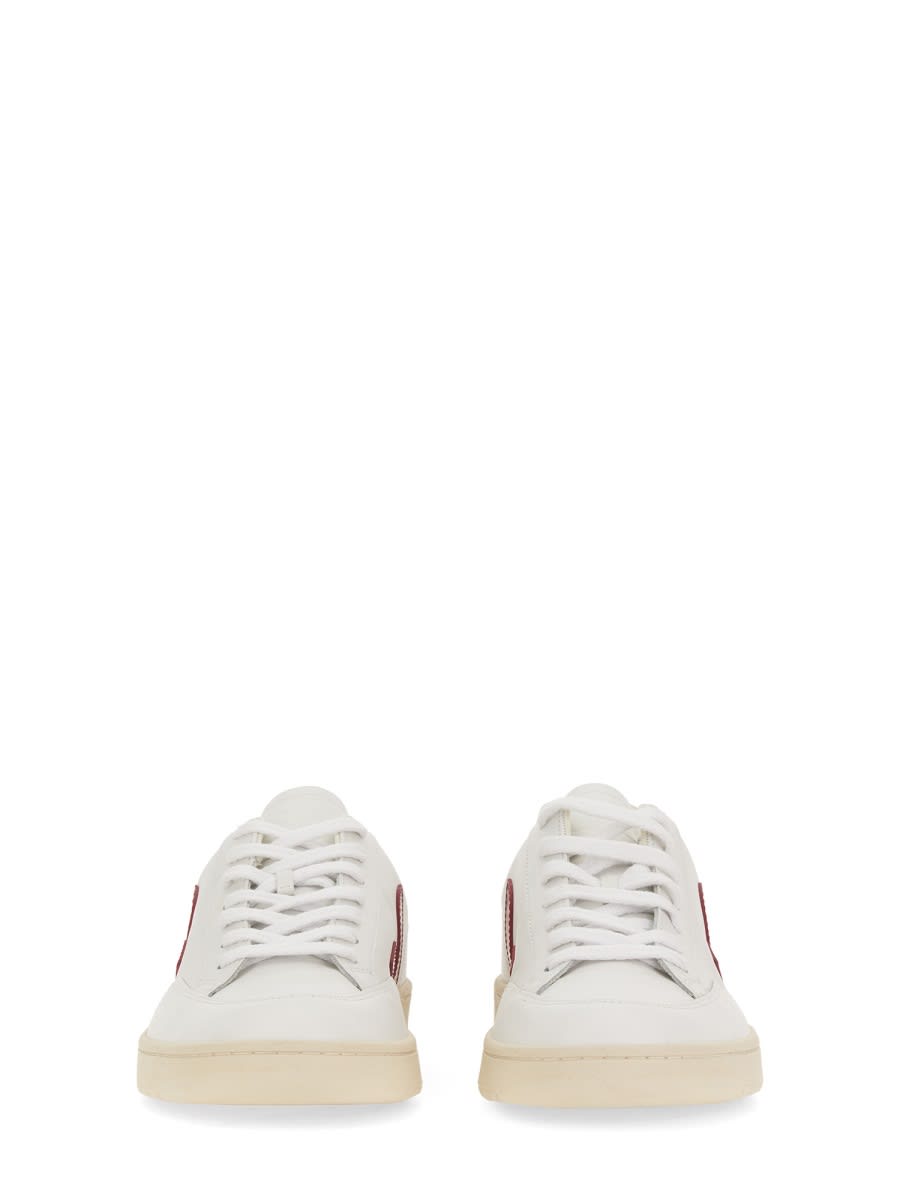 Shop Veja V-12 Leather Sneaker In White